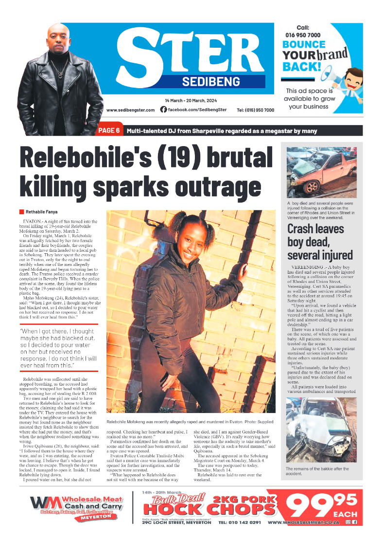 Sedibeng Ster 14 March – 20 March, 2024 page 1
