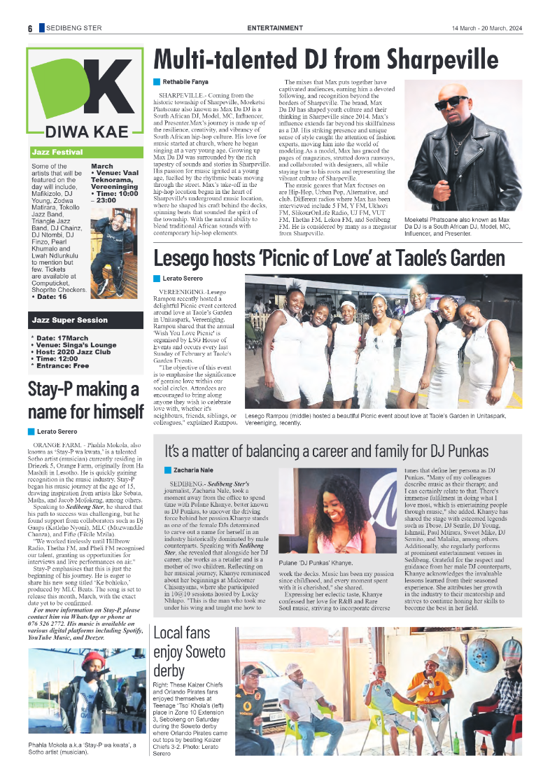 Sedibeng Ster 14 March – 20 March, 2024 page 6