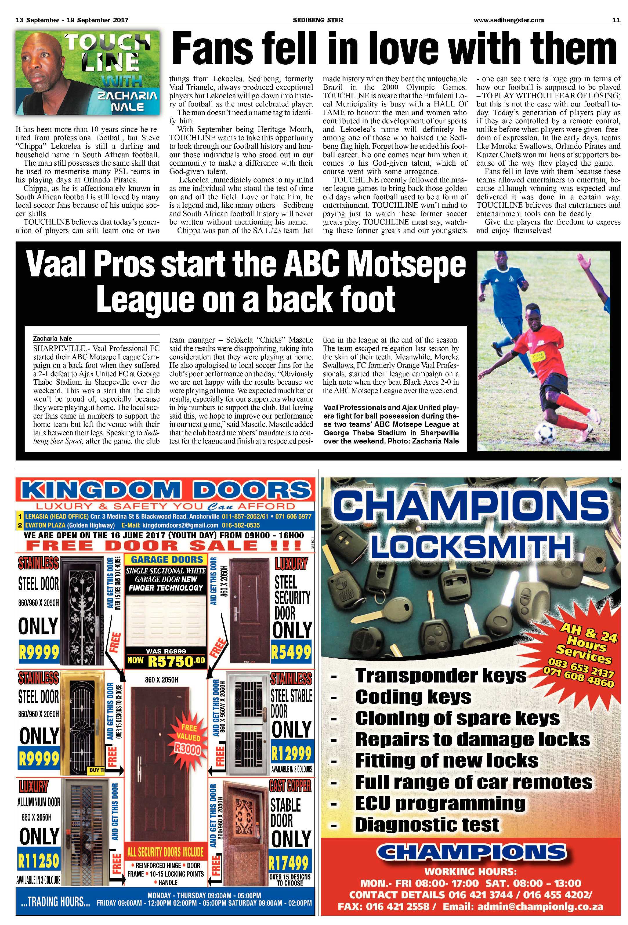 Sedibeng Ster 15 – 19 September 2017 page 11