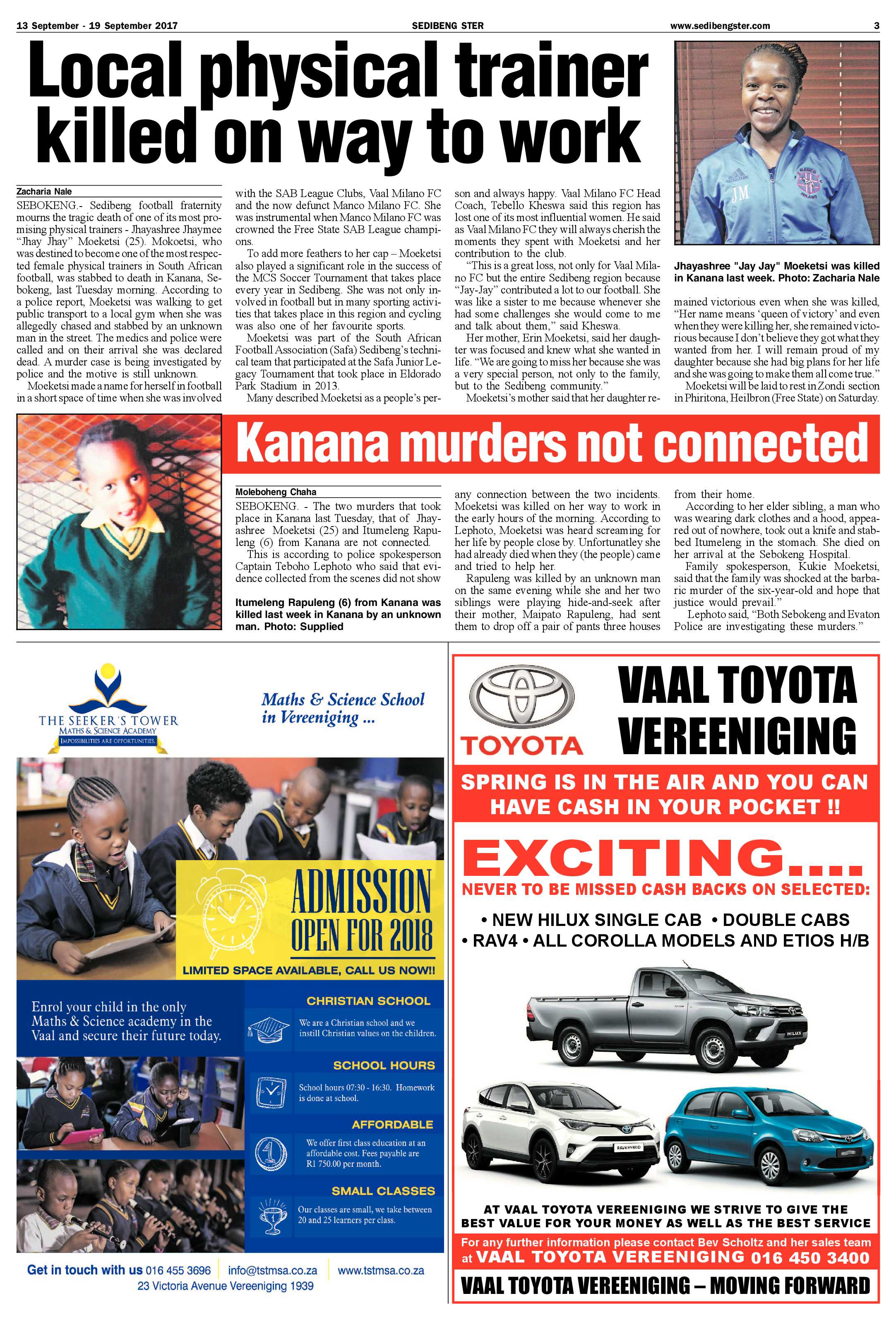 Sedibeng Ster 15 – 19 September 2017 page 3