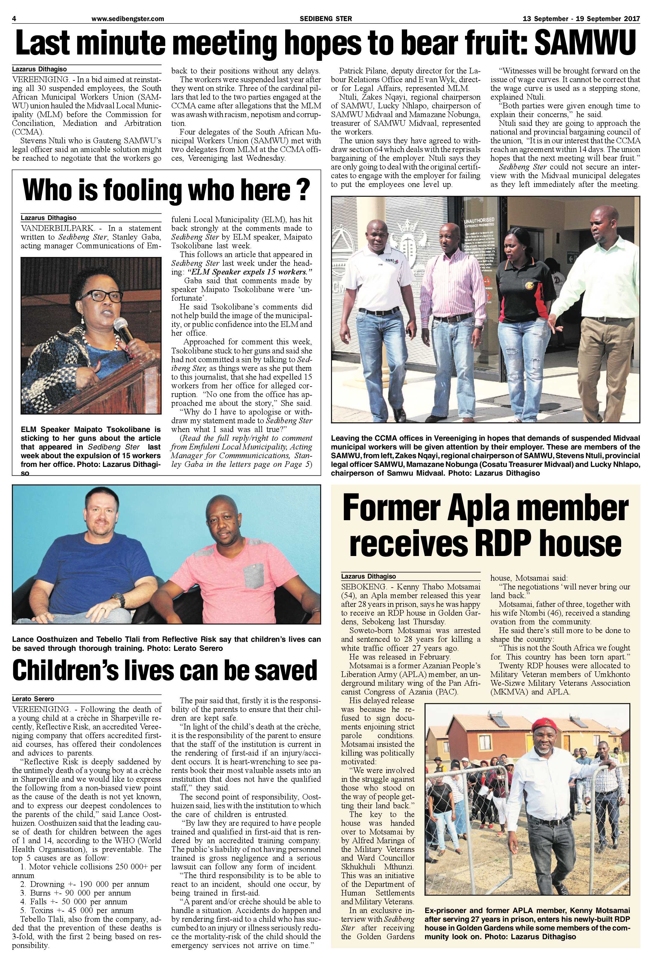 Sedibeng Ster 15 – 19 September 2017 page 4