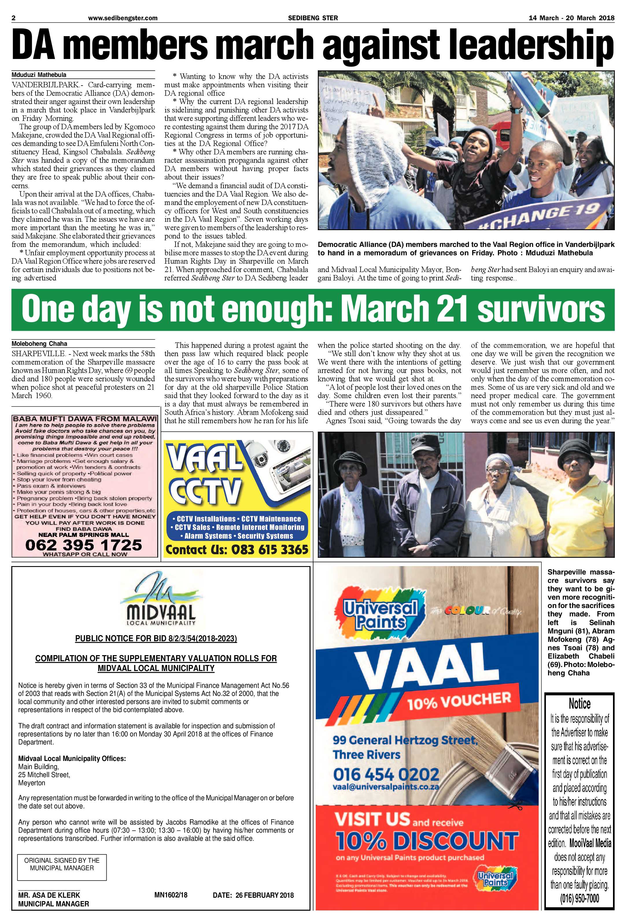 Sedibeng Ster 15 – 20 March 2018 page 2