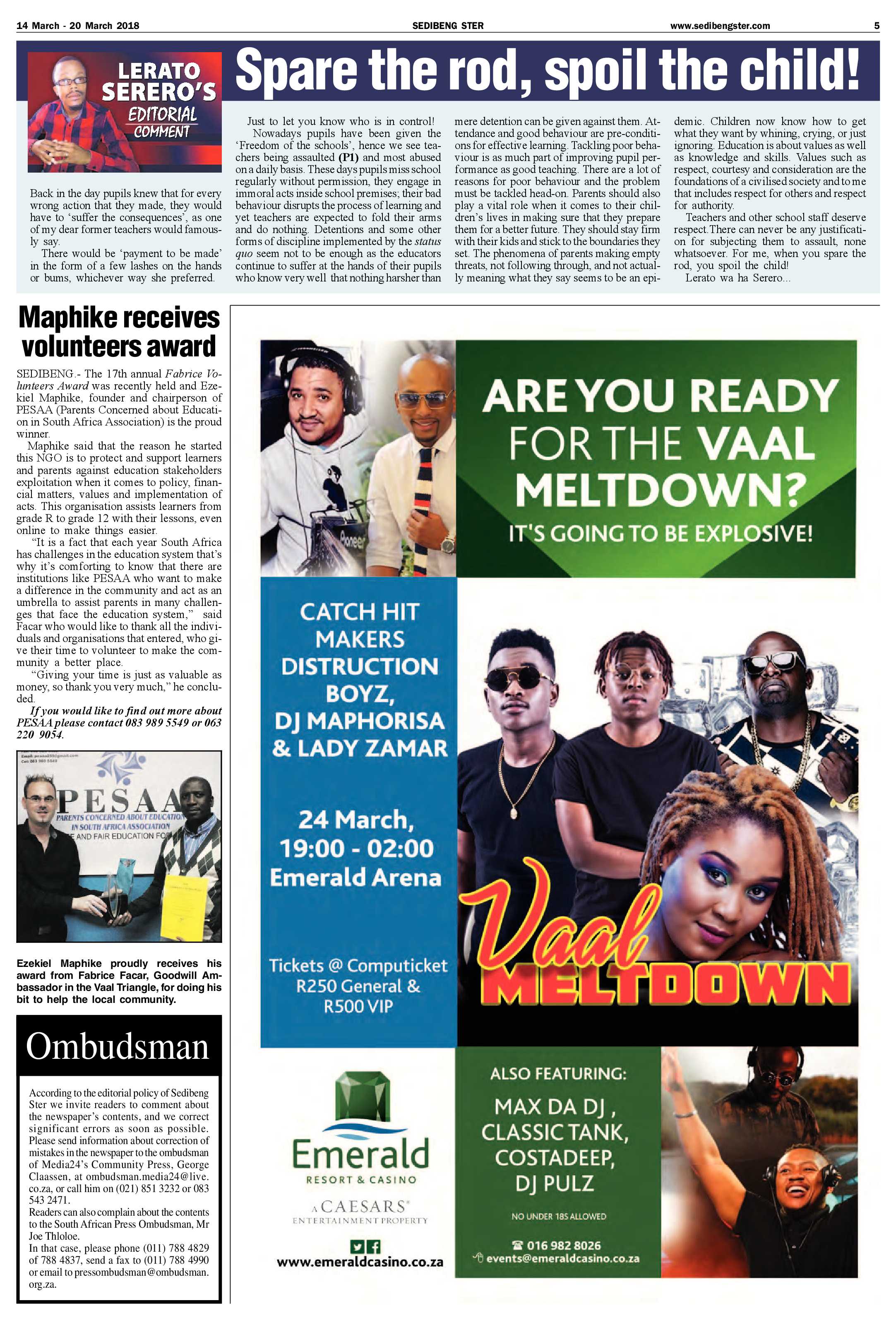 Sedibeng Ster 15 – 20 March 2018 page 5