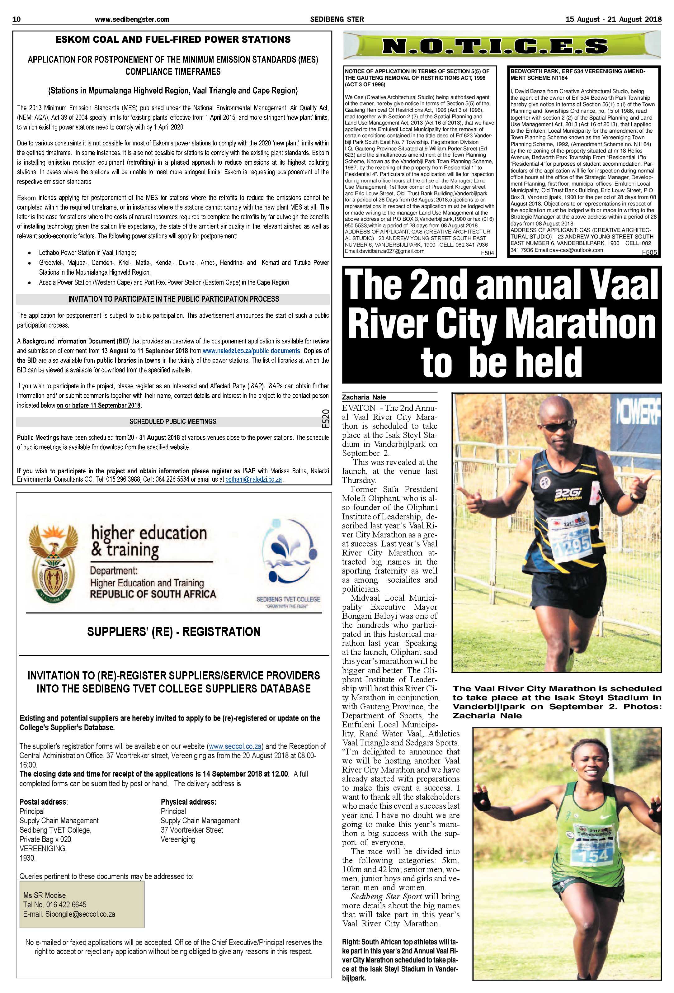 Sedibeng Ster 15 – 21 August 2018 page 10