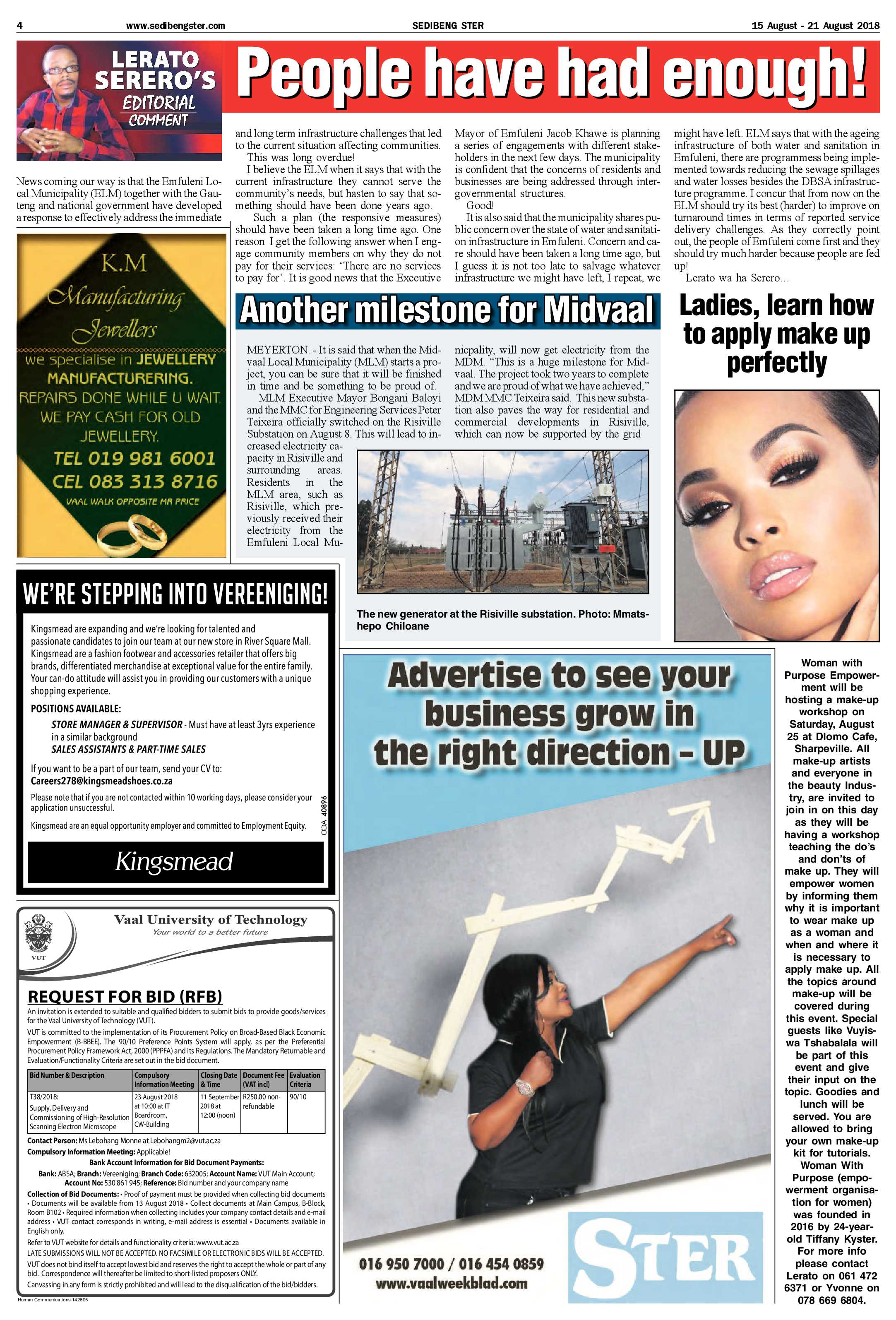 Sedibeng Ster 15 – 21 August 2018 page 4