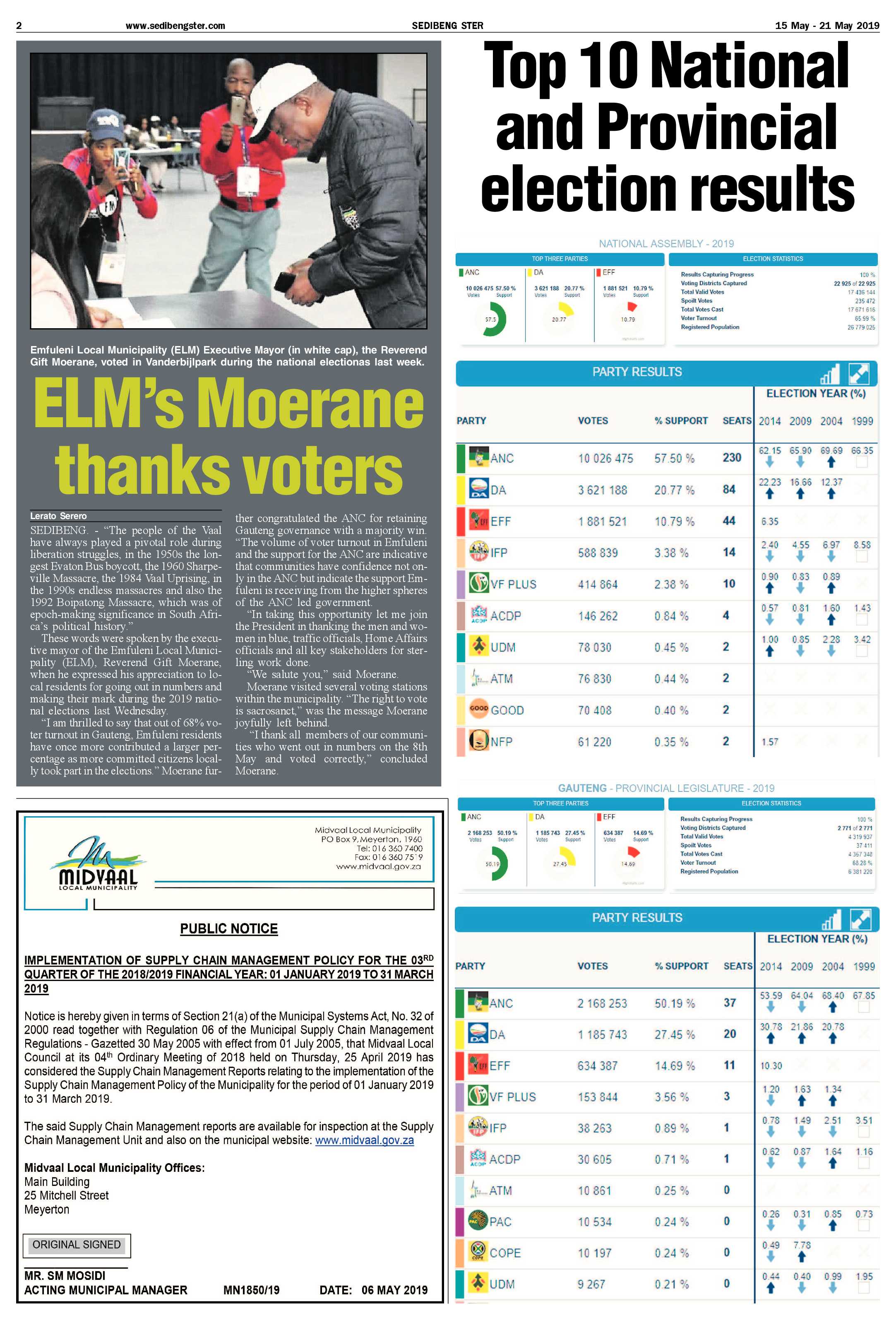 Sedibeng Ster 15 – 21 May 2019 page 2