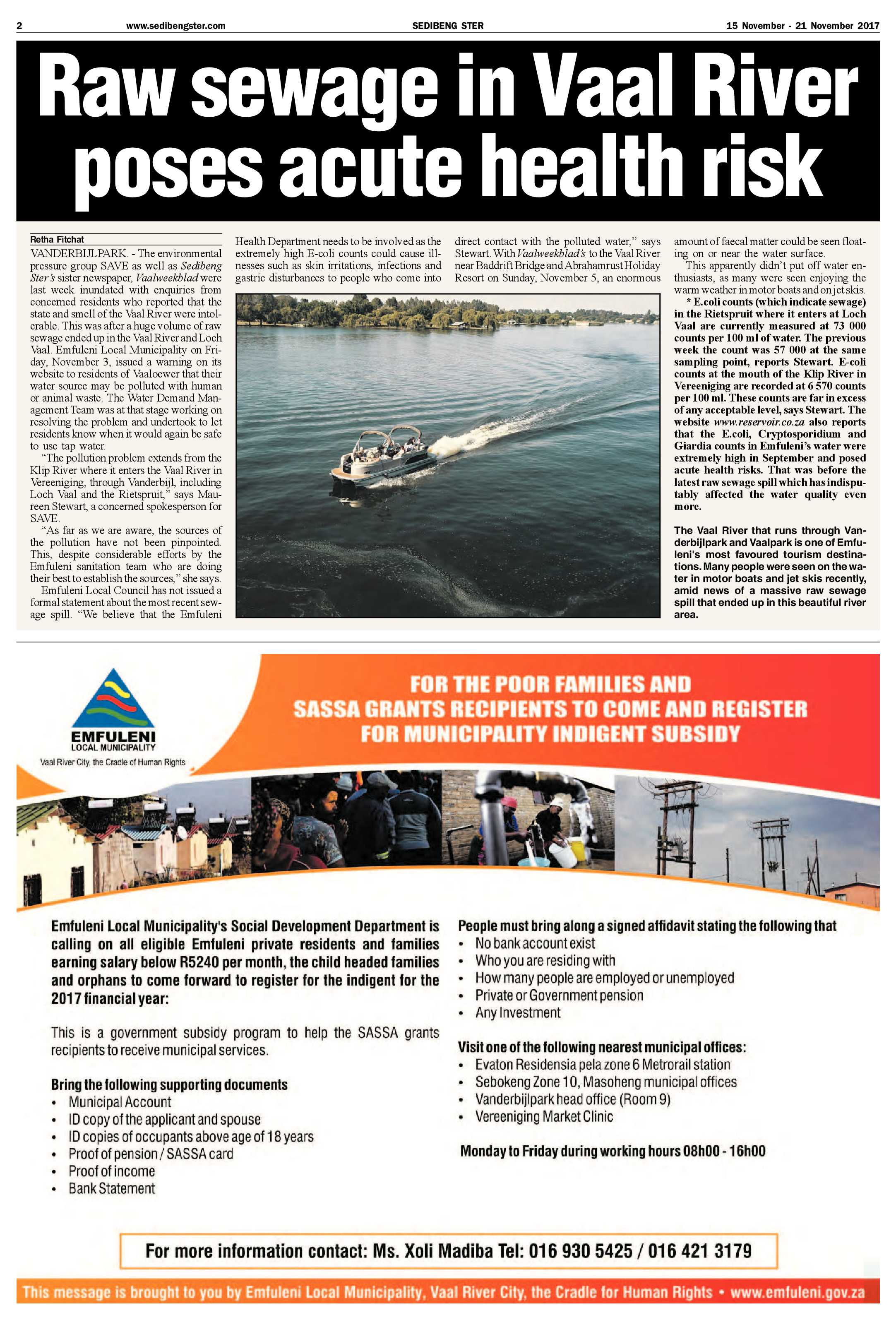 Sedibeng Ster 15 – 21 November 2017 page 2