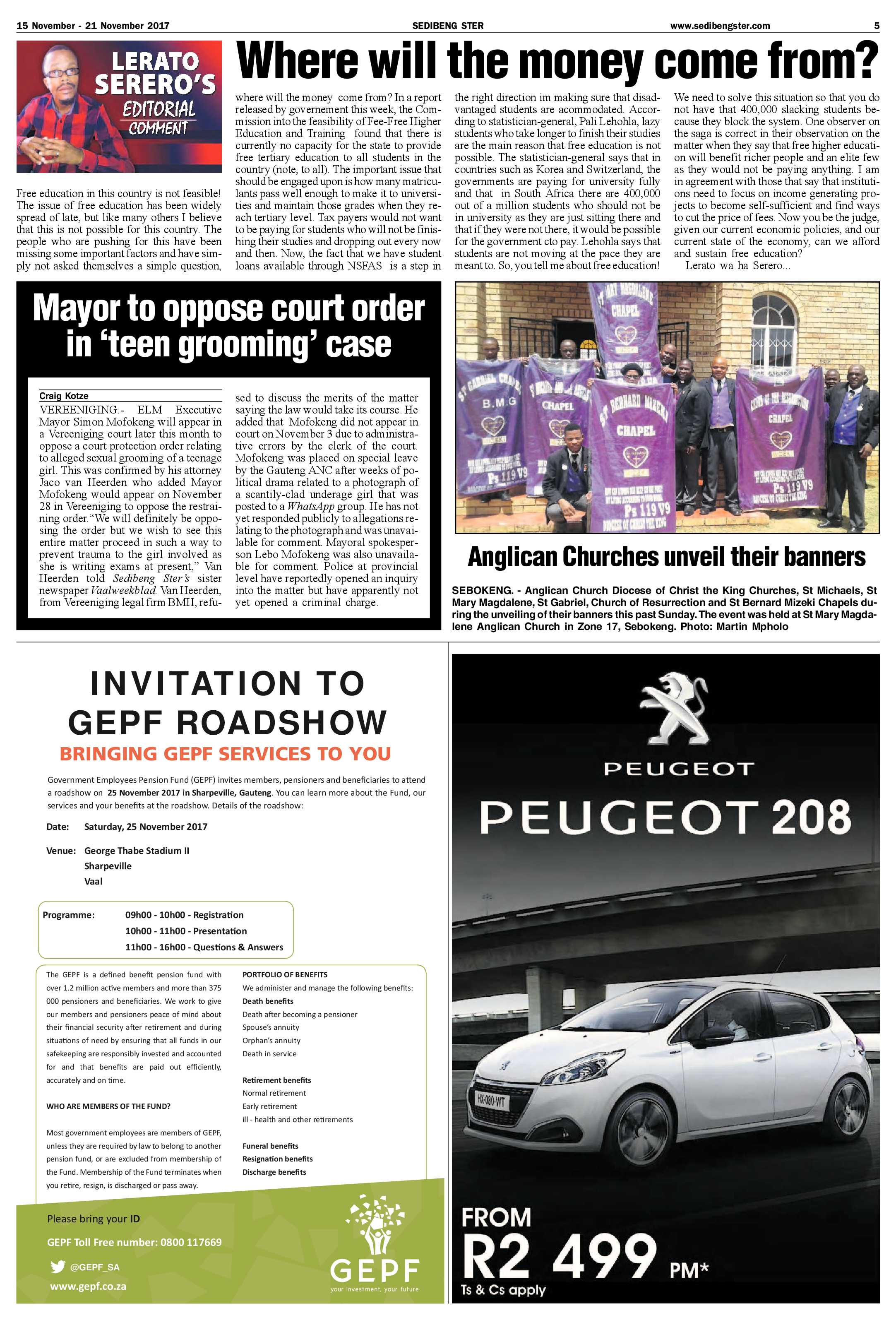 Sedibeng Ster 15 – 21 November 2017 page 5