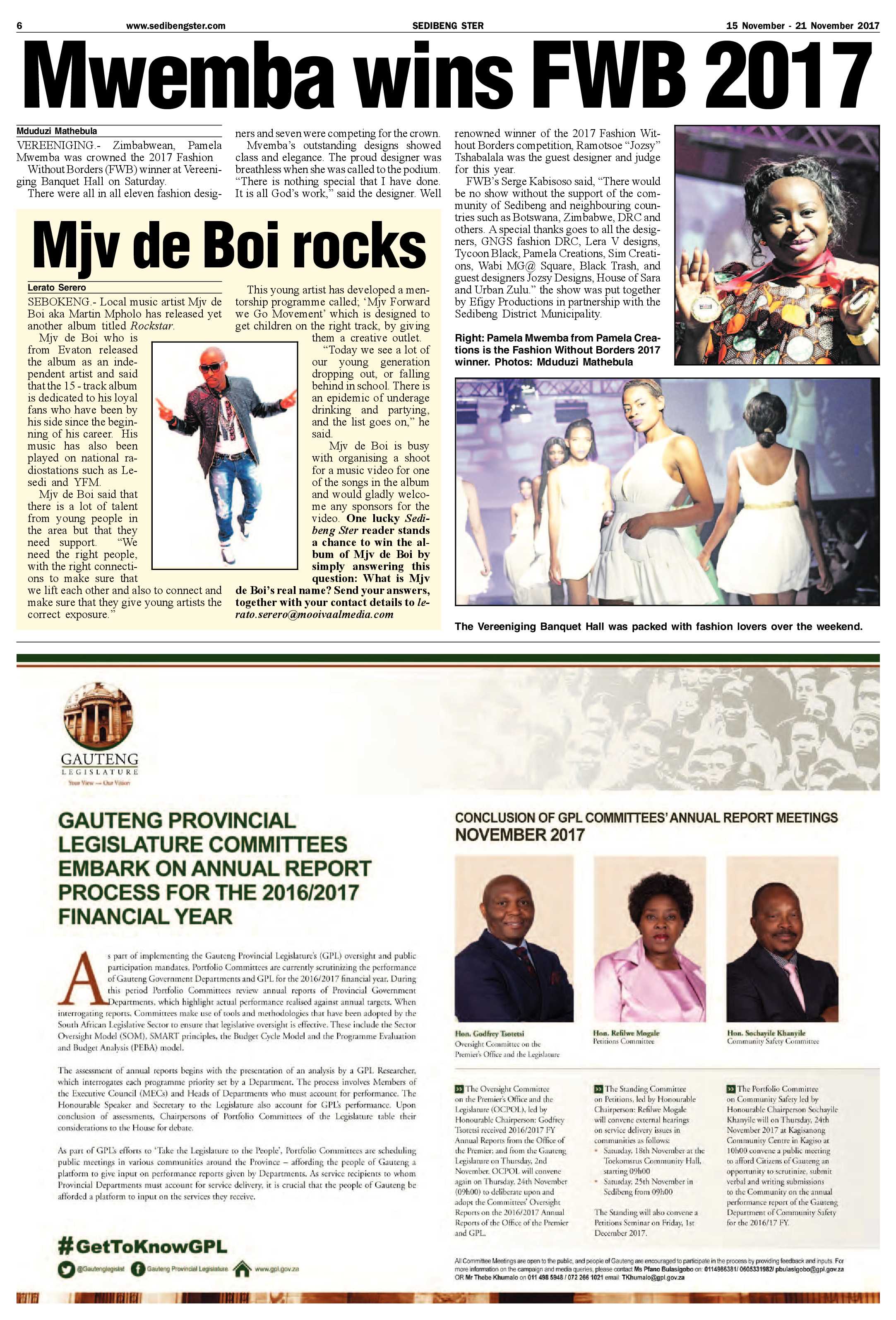 Sedibeng Ster 15 – 21 November 2017 page 6