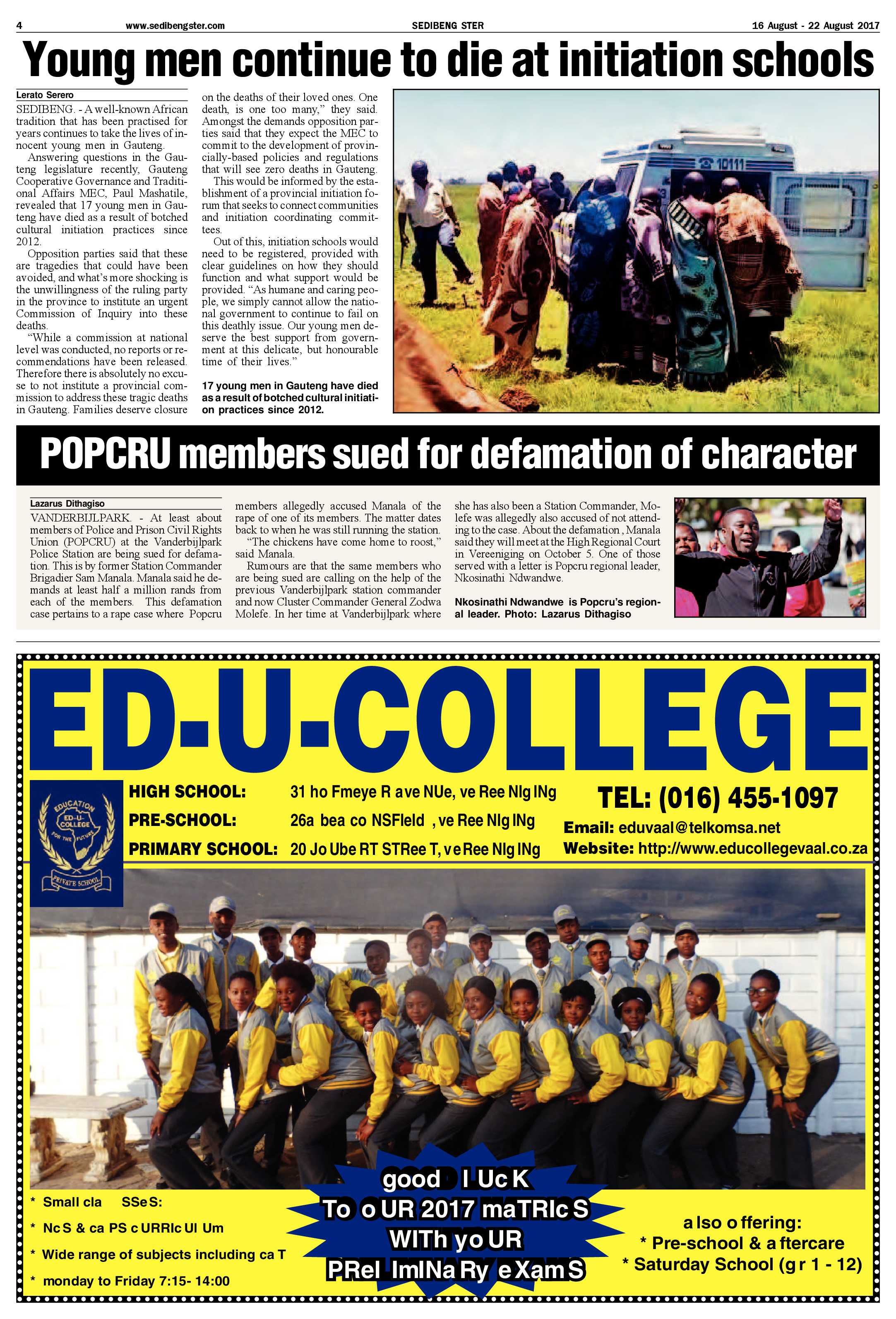 Sedibeng Ster 15 – 22 August 2017 page 4