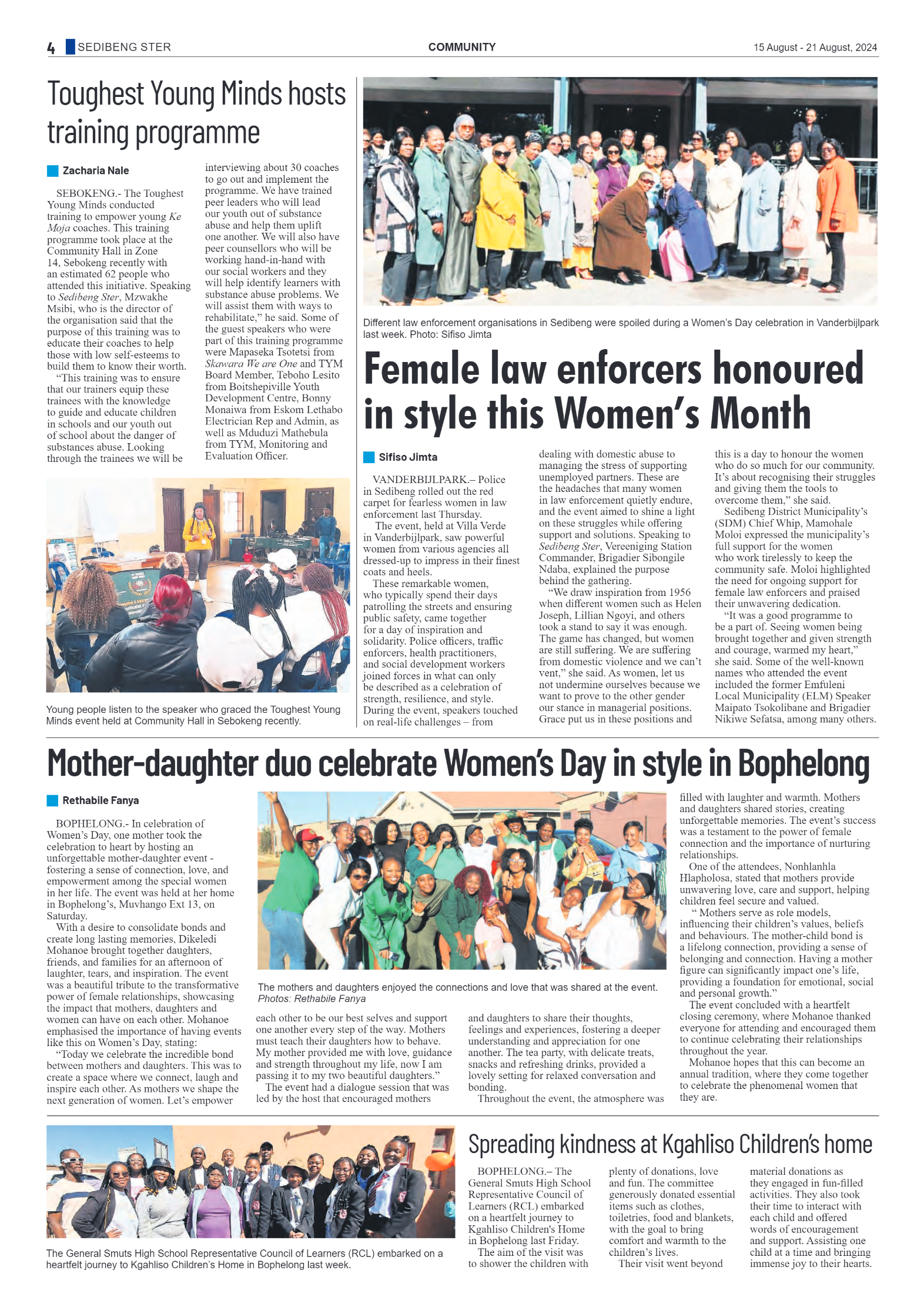Sedibeng Ster 15 August – 21 August, 2024 page 4