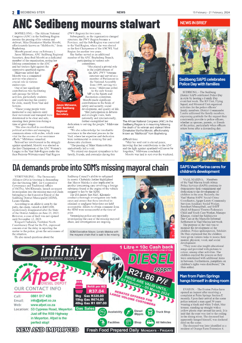 Sedibeng Ster 15 February – 21 February, 2024 page 2