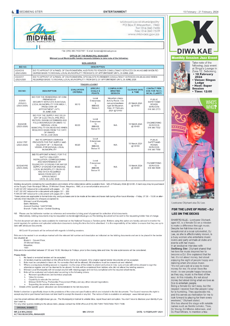 Sedibeng Ster 15 February – 21 February, 2024 page 4