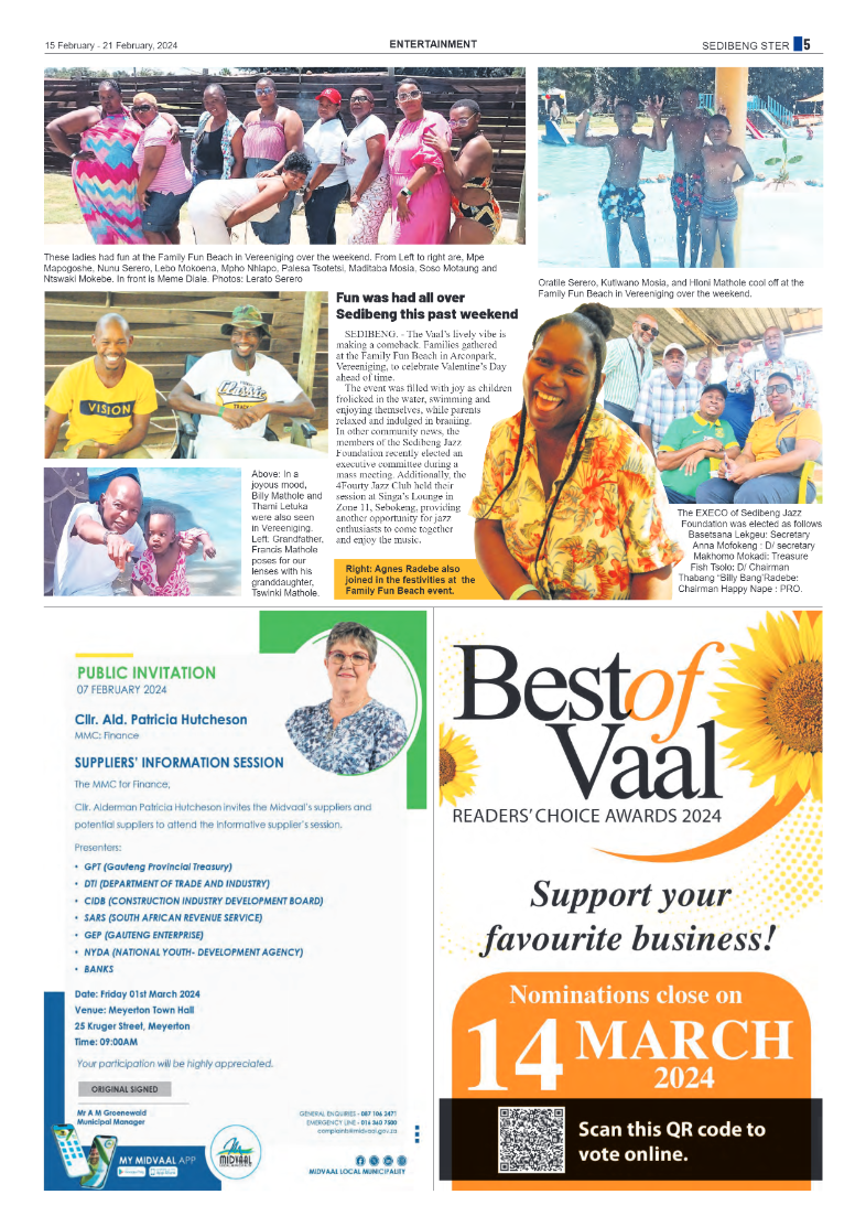 Sedibeng Ster 15 February – 21 February, 2024 page 5