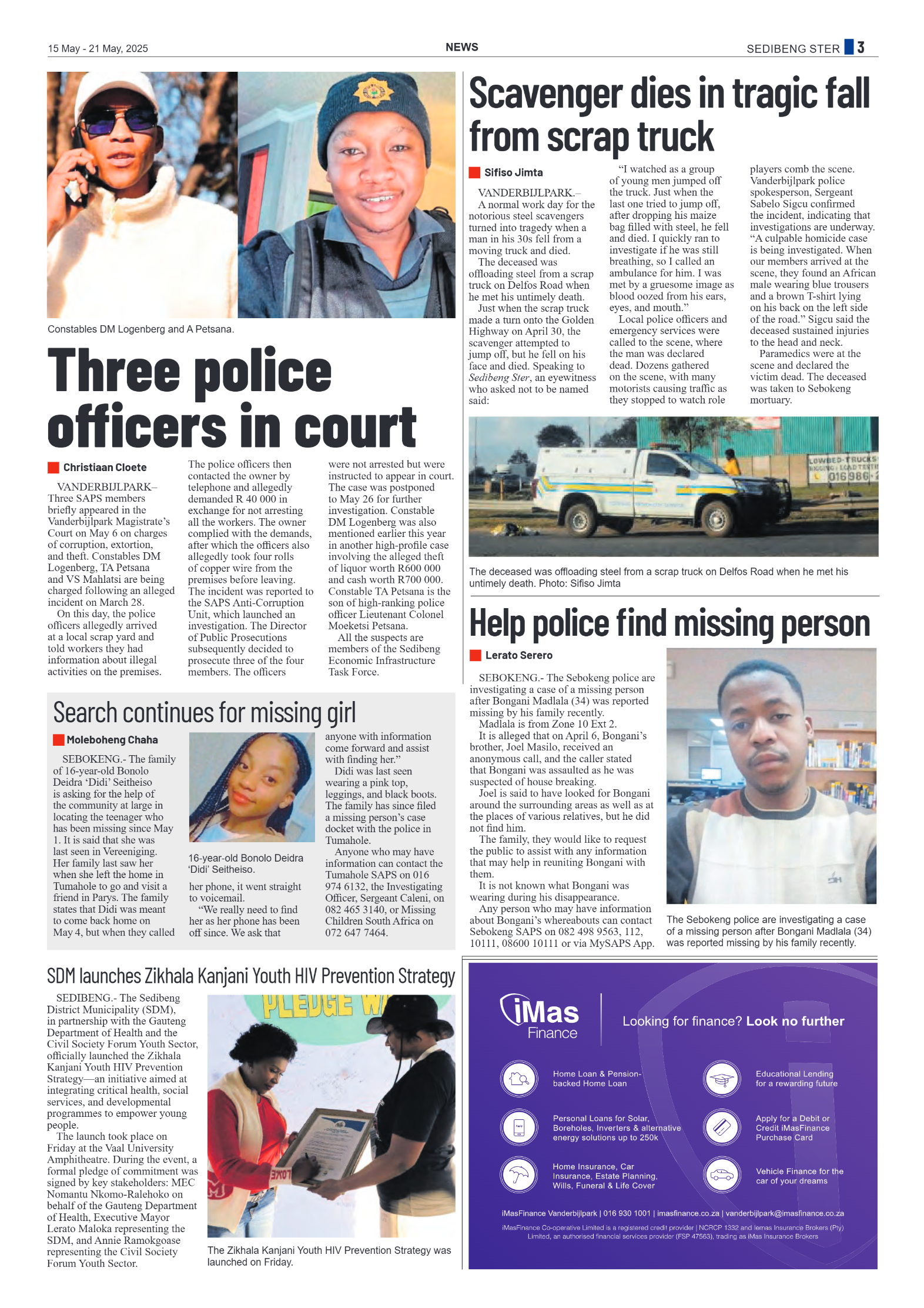 Sedibeng Ster 15 May – 21 May, 2025 page 3
