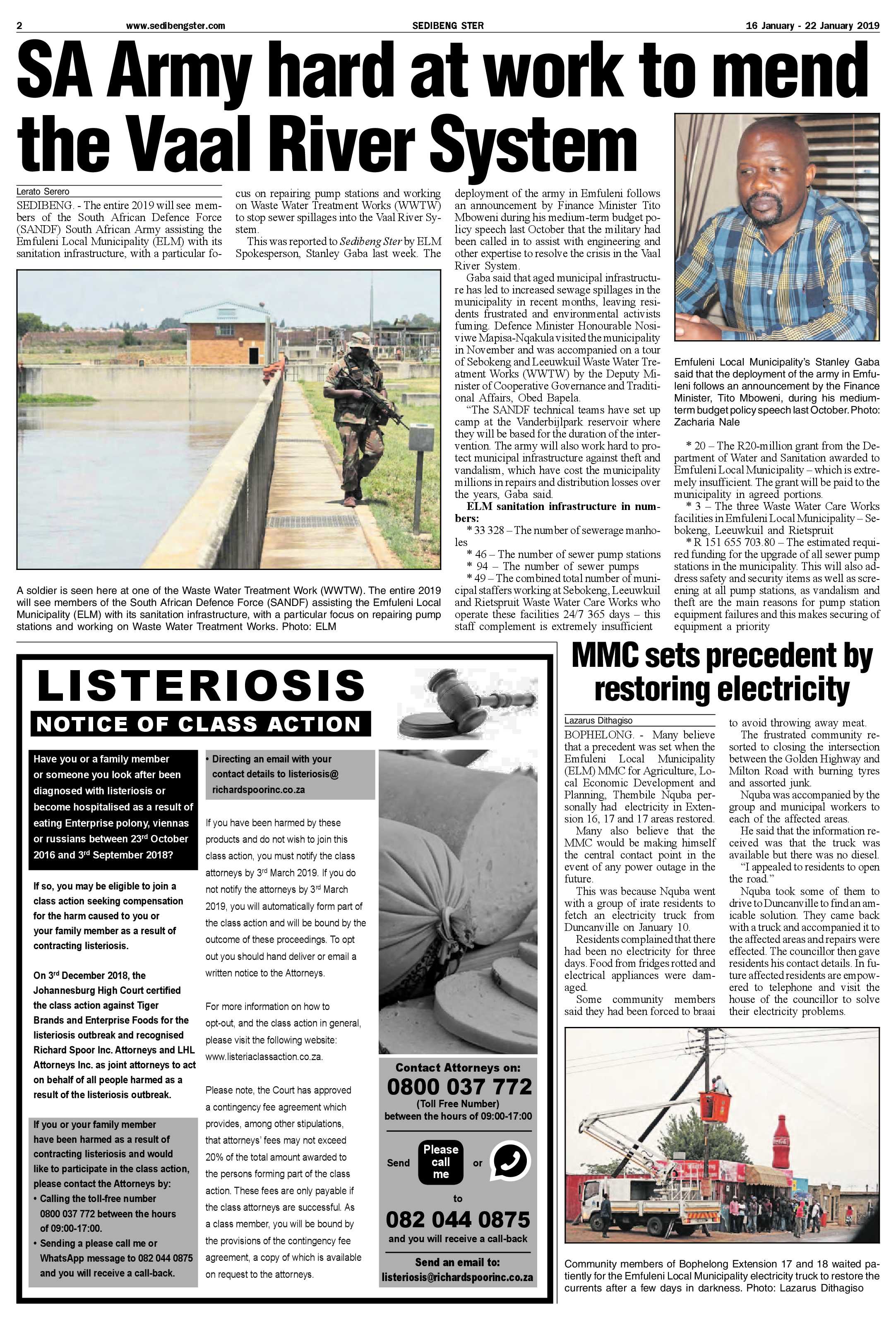 Sedibeng Ster 16 – 22 January 2019 page 2