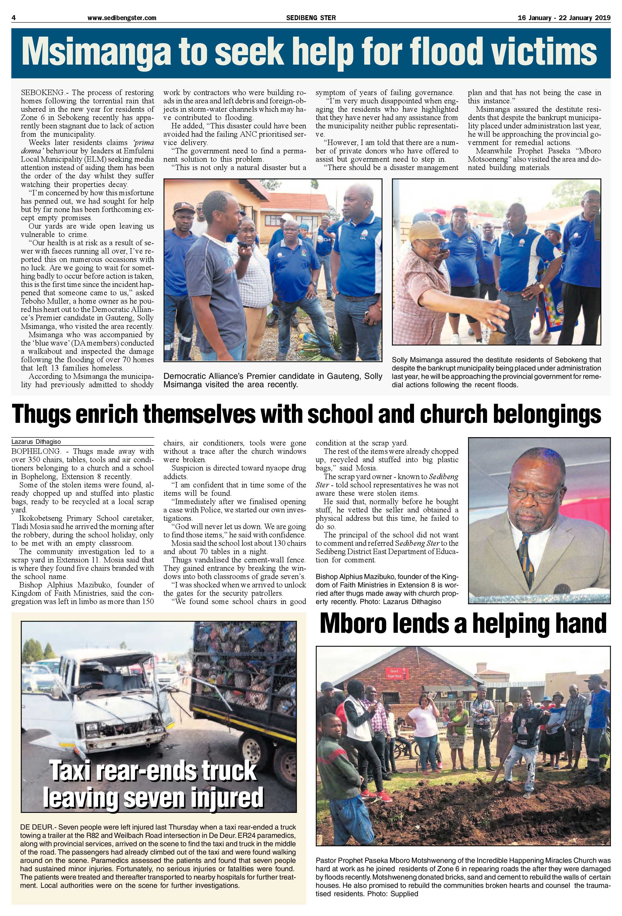 Sedibeng Ster 16 – 22 January 2019 page 4