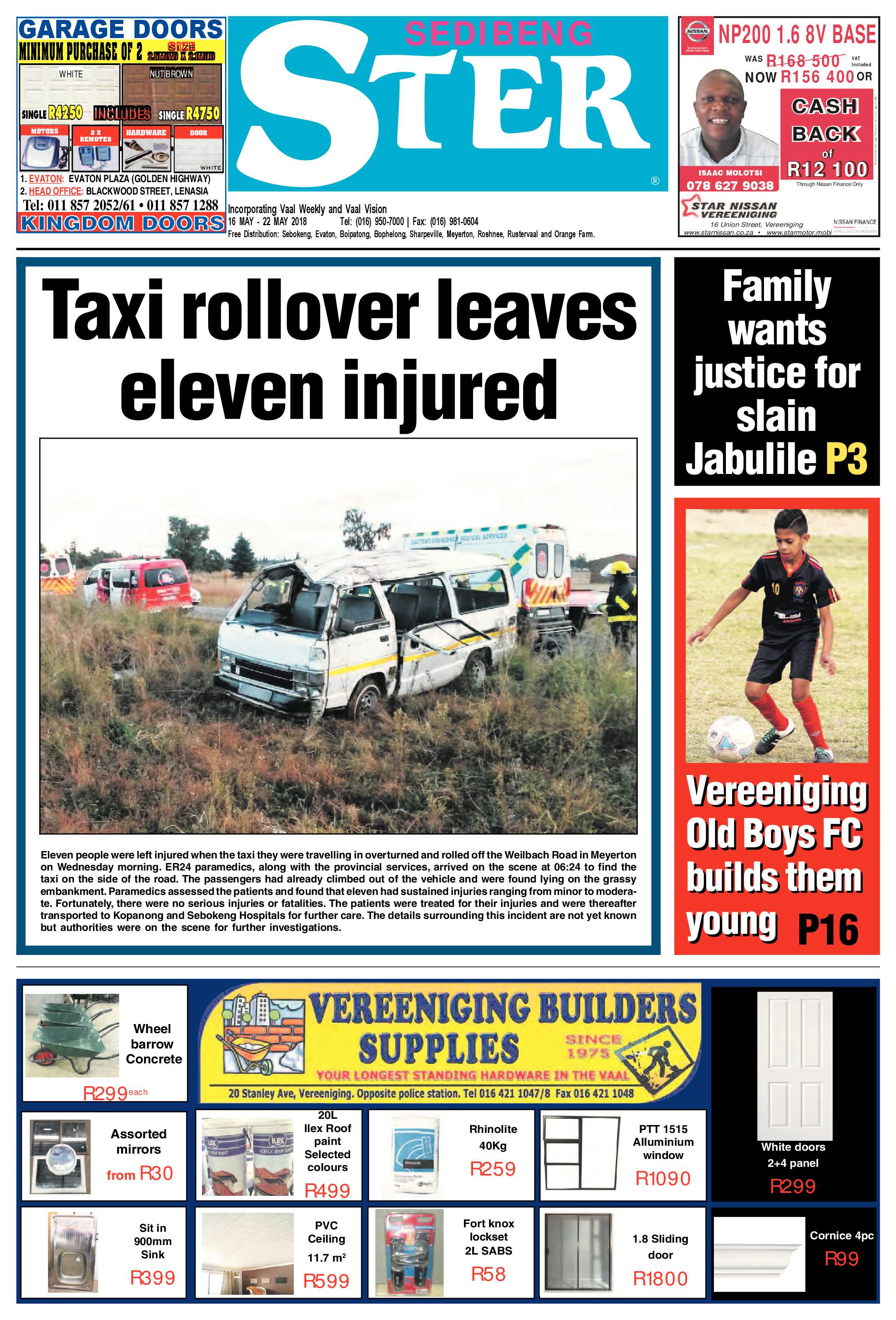 Sedibeng Ster 16 – 22 May 2018 page 1