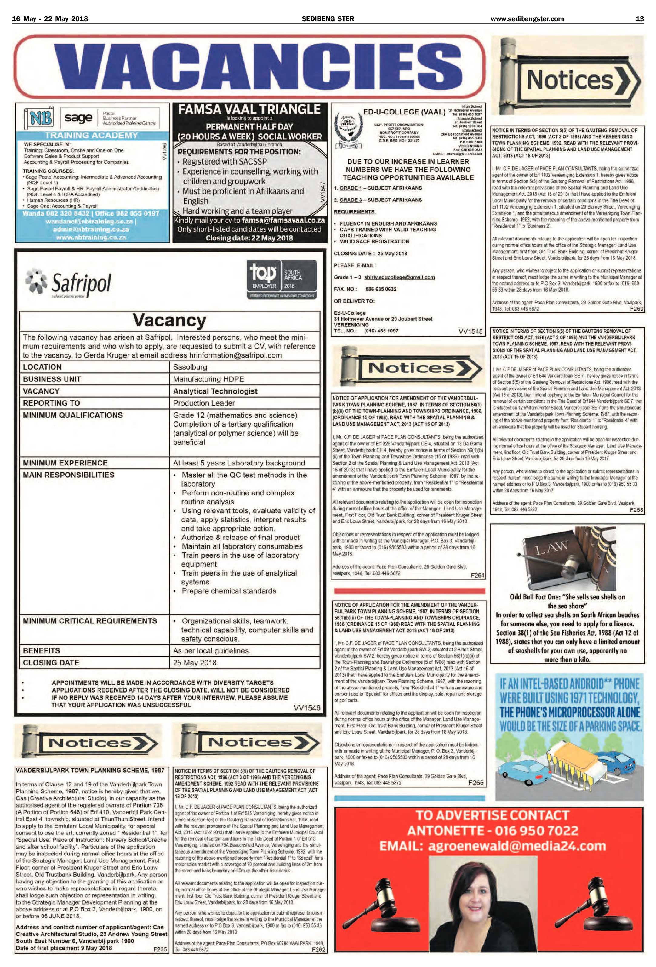 Sedibeng Ster 16 – 22 May 2018 page 13