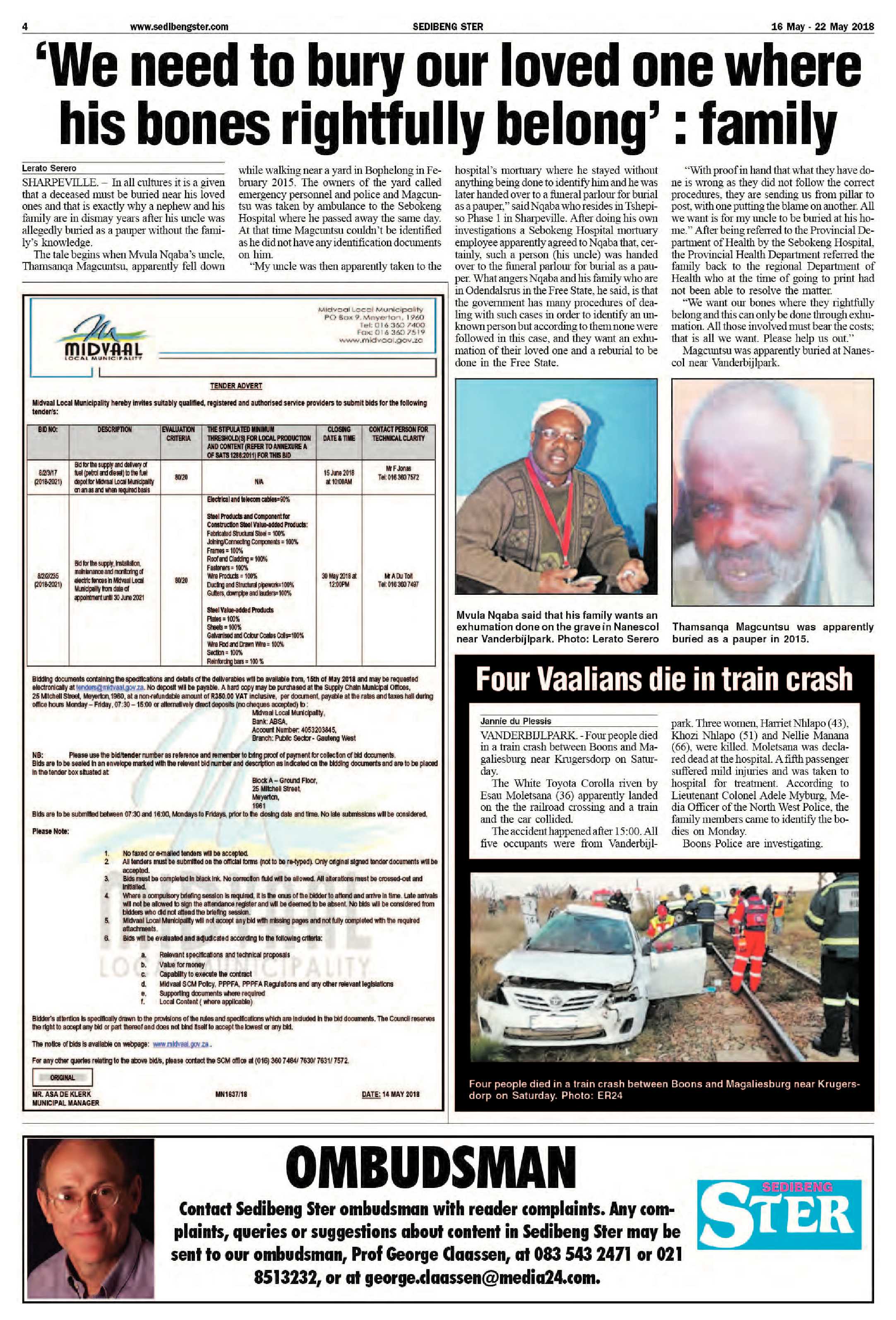 Sedibeng Ster 16 – 22 May 2018 page 4