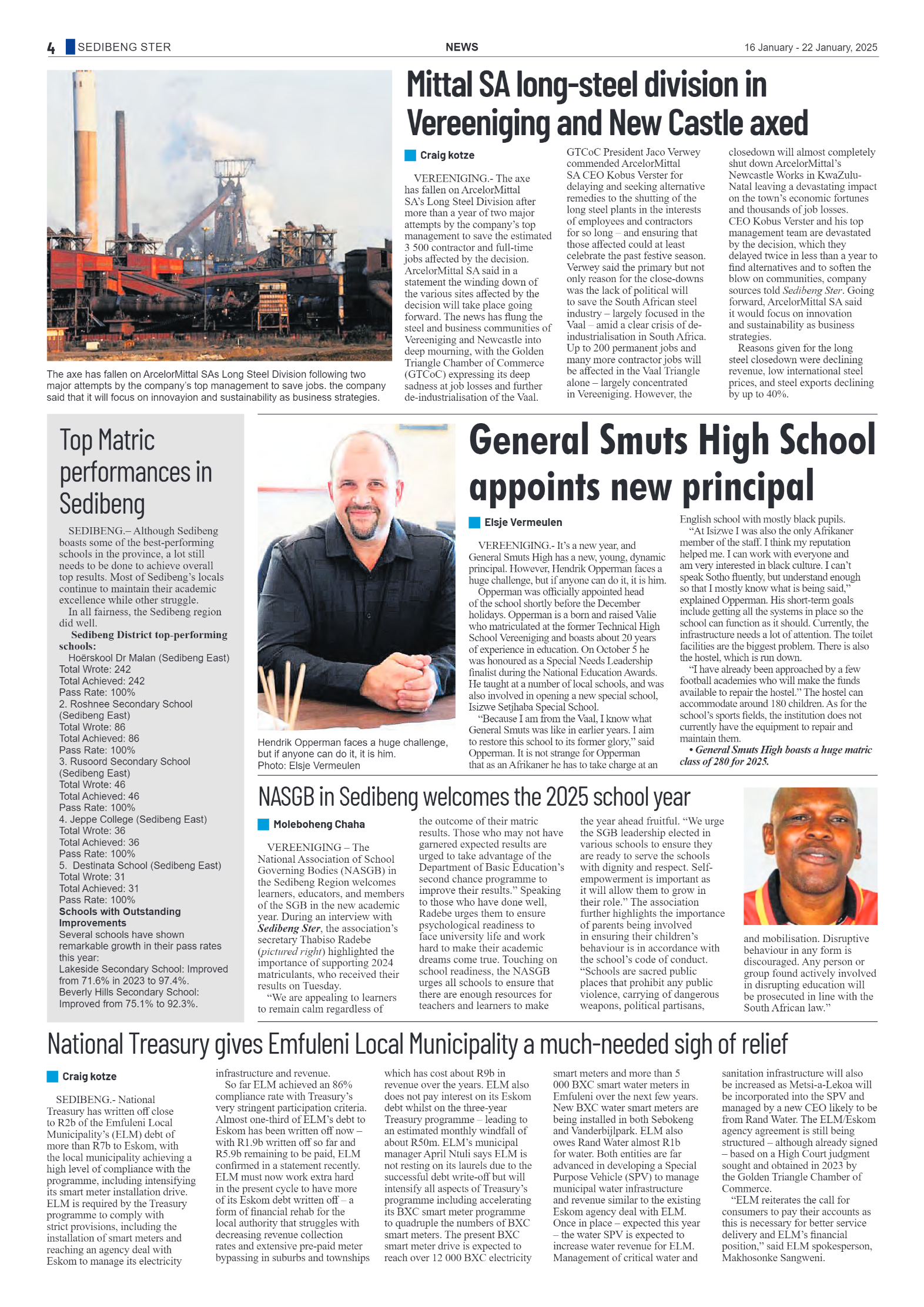 Sedibeng Ster 16 January – 22 January, 2025 page 4