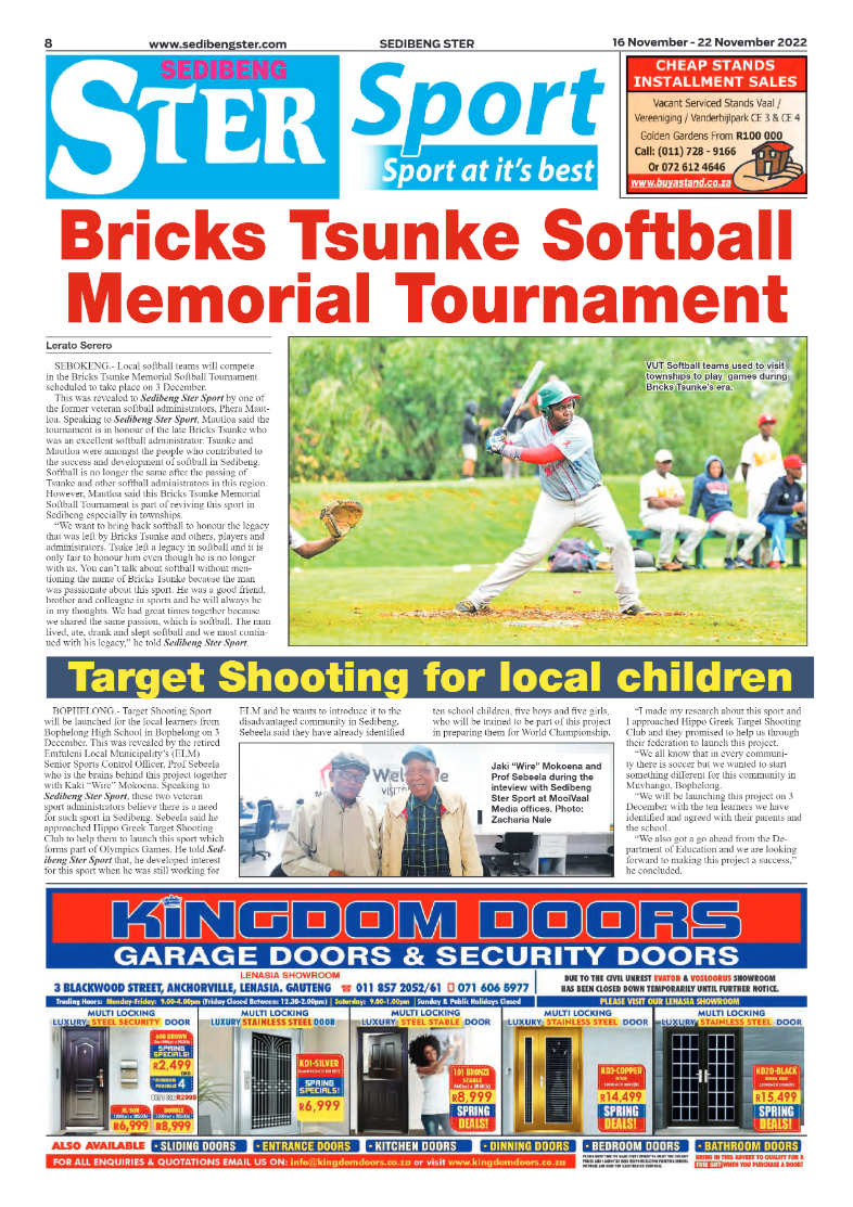 Sedibeng Ster 16 November – 22 November 2022 page 8