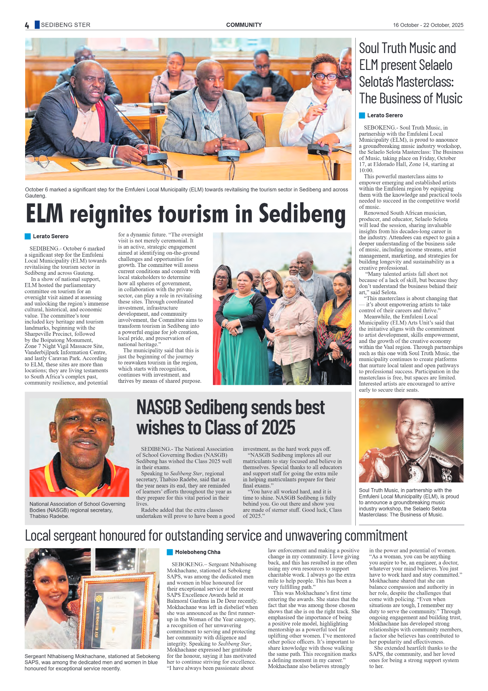 Sedibeng Ster 16 October – 22 October, 2025 page 4
