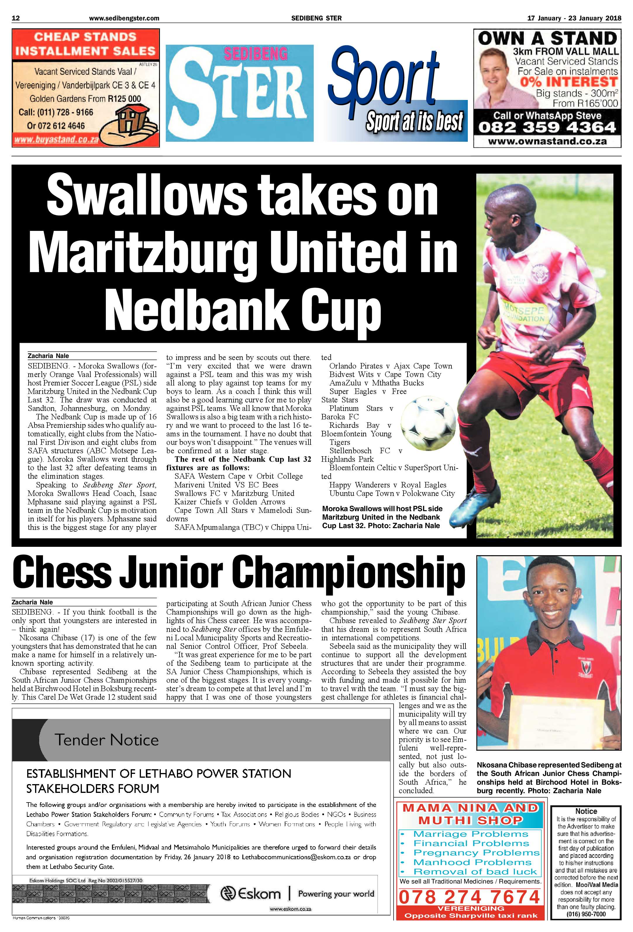 Sedibeng Ster 17 – 23 January 2018 page 12