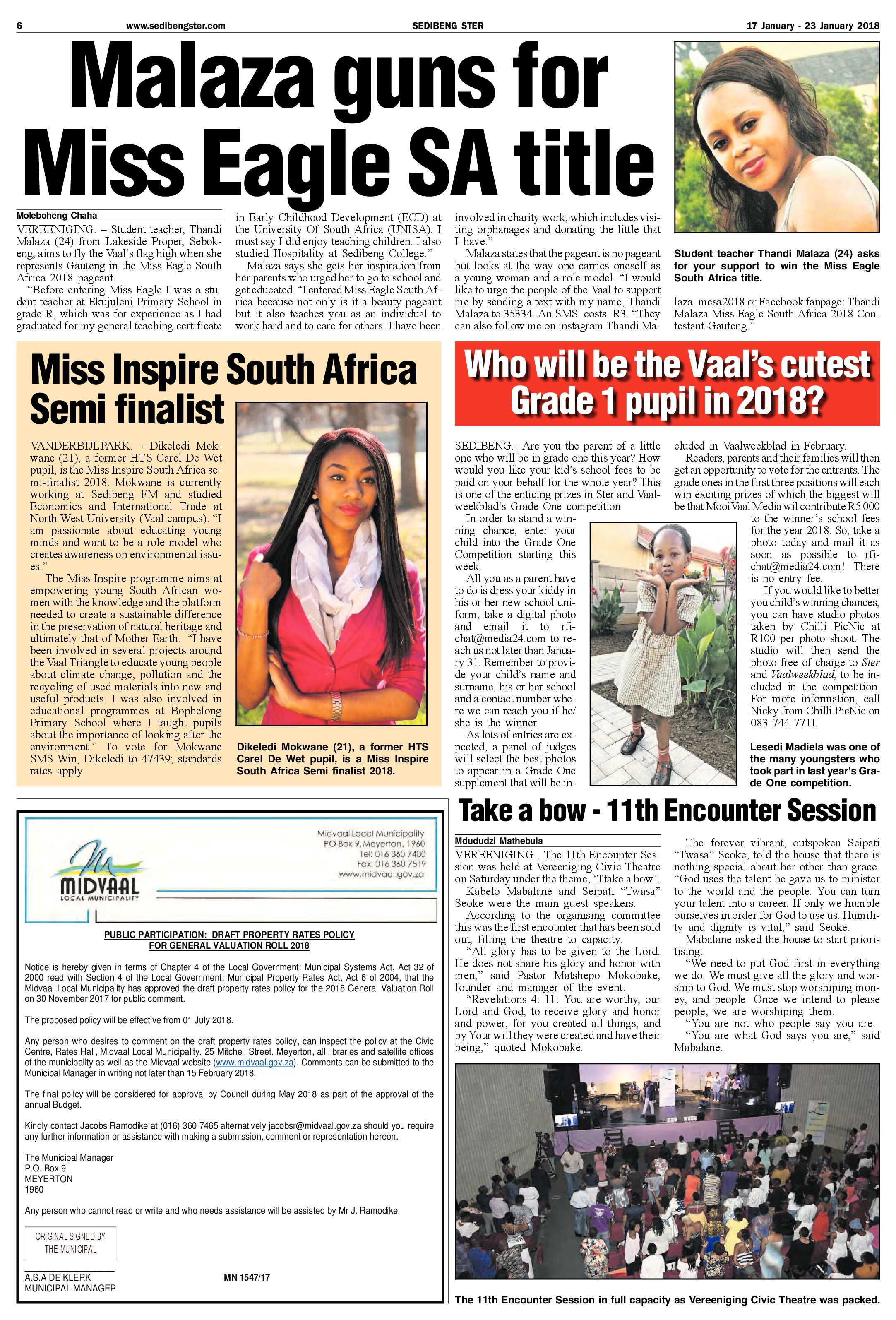 Sedibeng Ster 17 – 23 January 2018 page 6