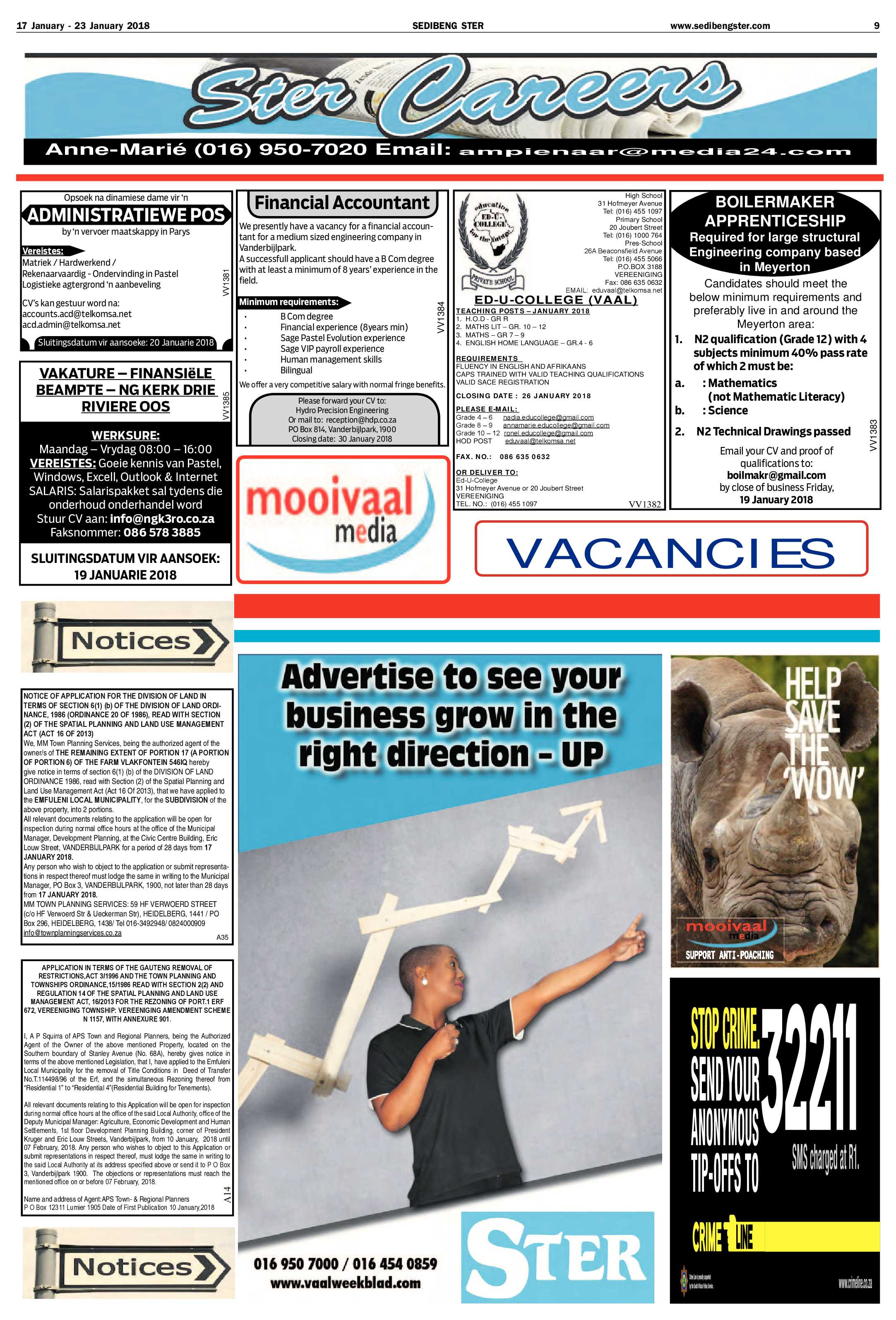 Sedibeng Ster 17 – 23 January 2018 page 9