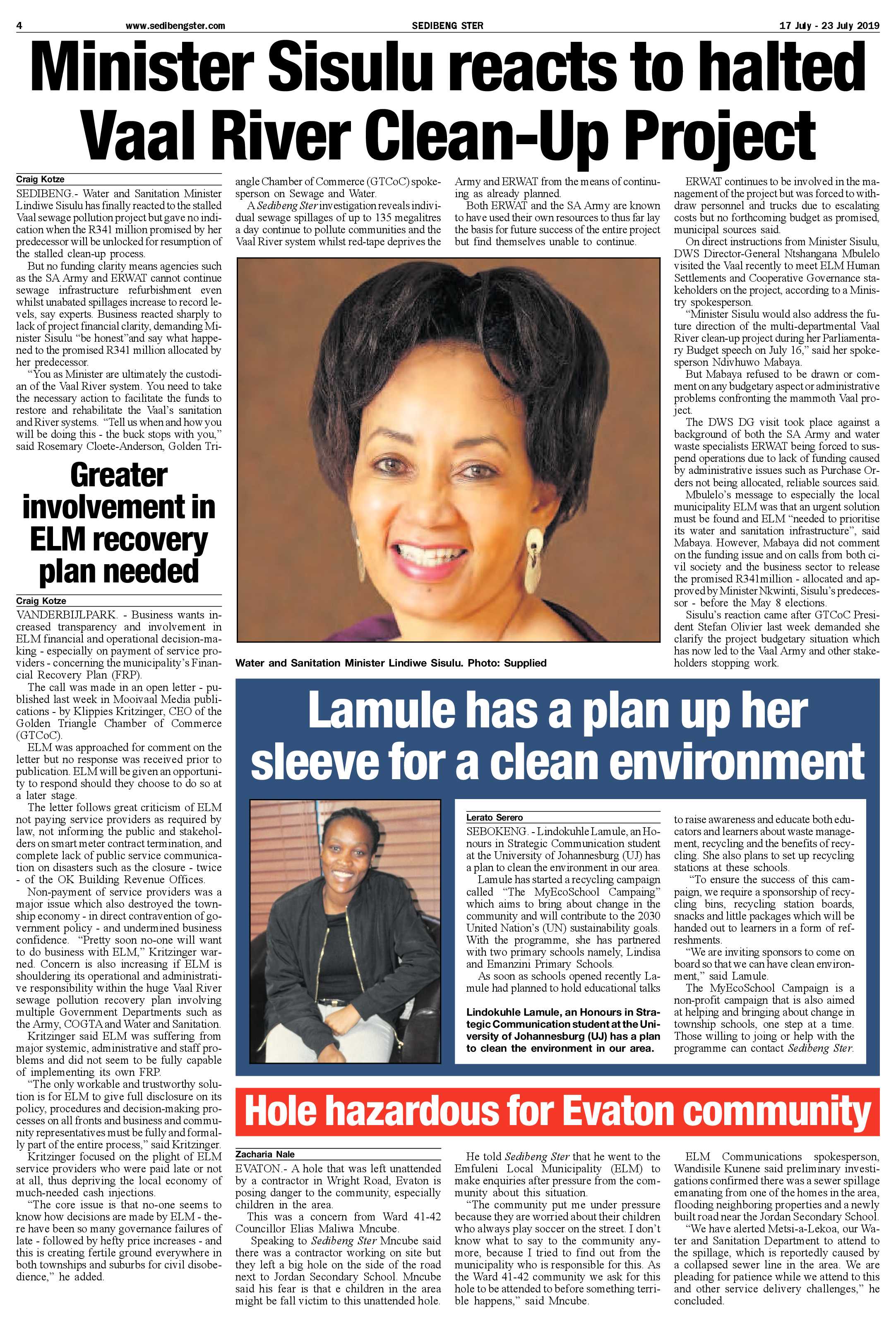 Sedibeng Ster 17 – 23 July 2019 page 4
