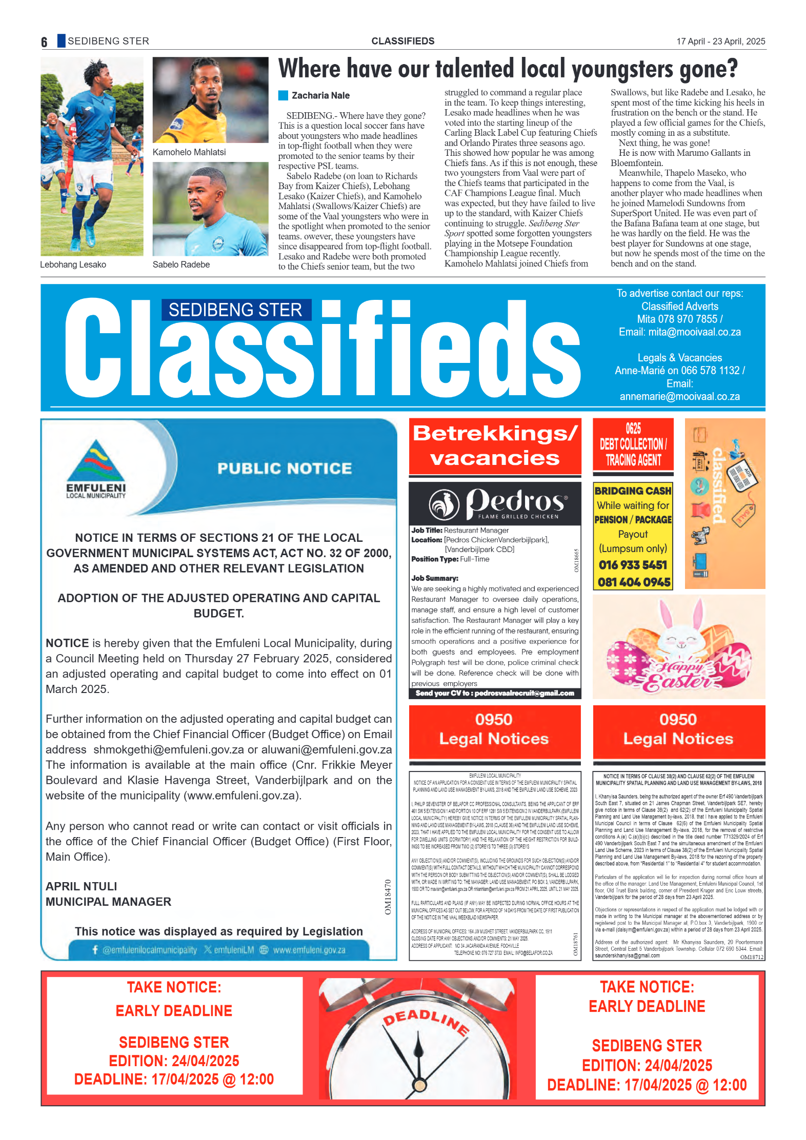 Sedibeng Ster 17 April – 23 April, 2025 page 6