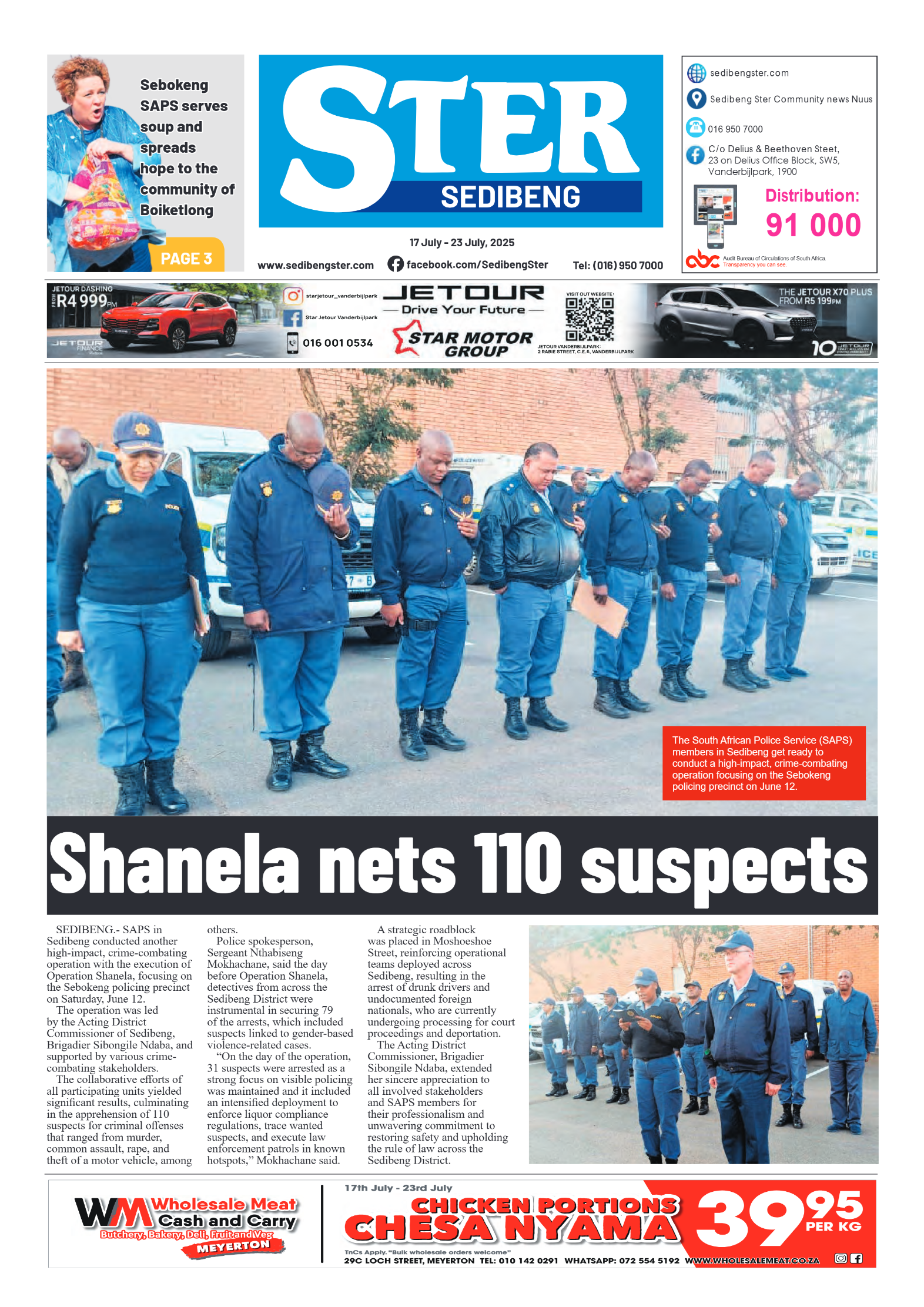 Sedibeng Ster 17 July – 23 July, 2025 page 1