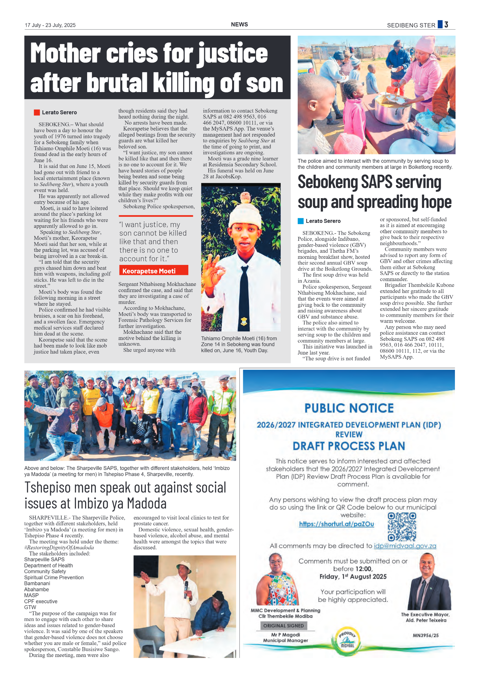 Sedibeng Ster 17 July – 23 July, 2025 page 3