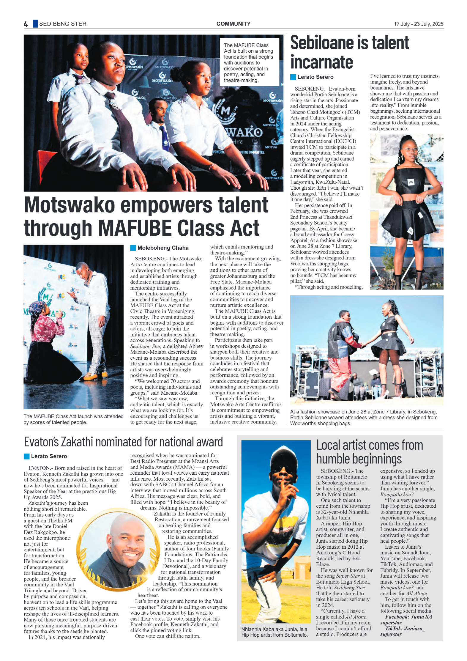 Sedibeng Ster 17 July – 23 July, 2025 page 4
