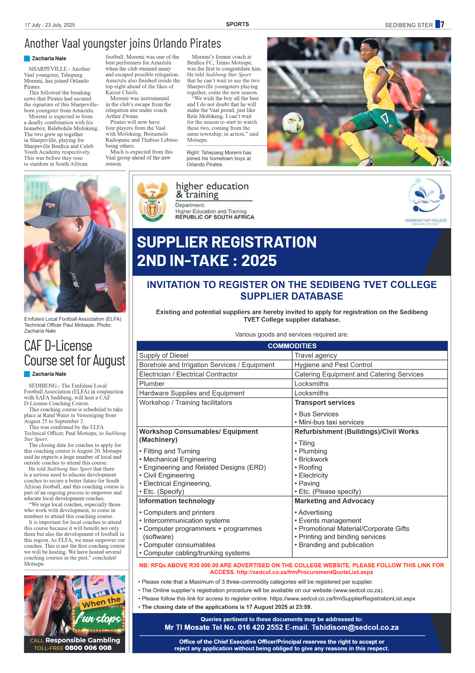 Sedibeng Ster 17 July – 23 July, 2025 page 7