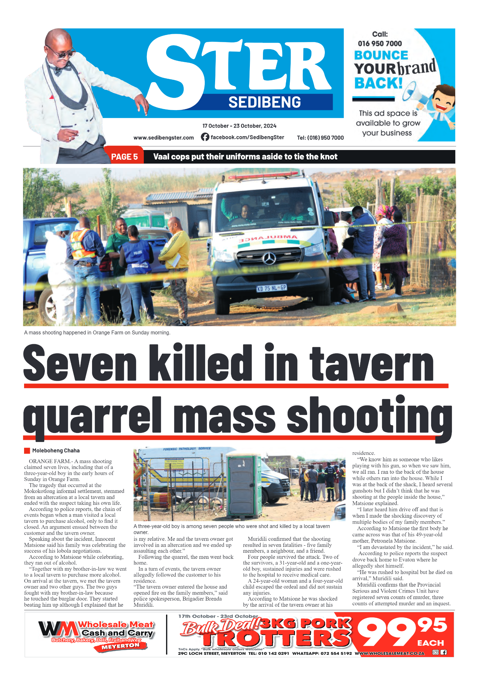 Sedibeng Ster NEWS 17 October – 23 October, 2024 page 1