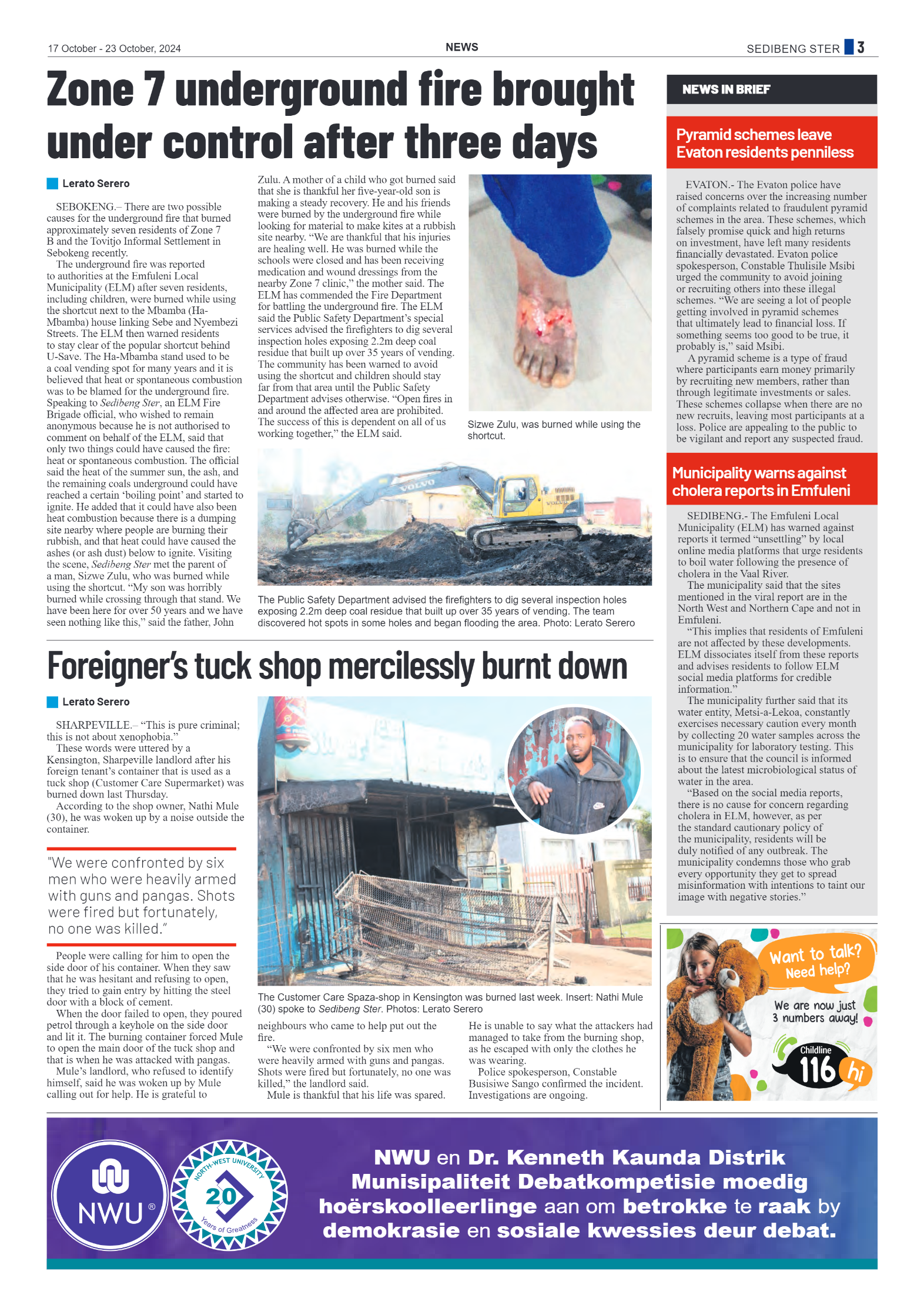 Sedibeng Ster NEWS 17 October – 23 October, 2024 page 3