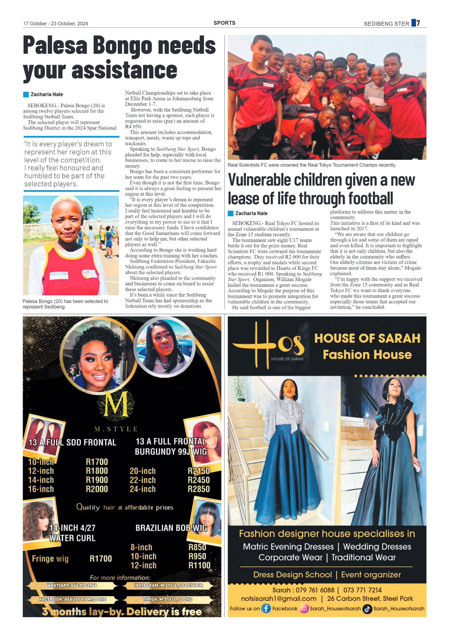 Sedibeng Ster NEWS 17 October – 23 October, 2024 page 7