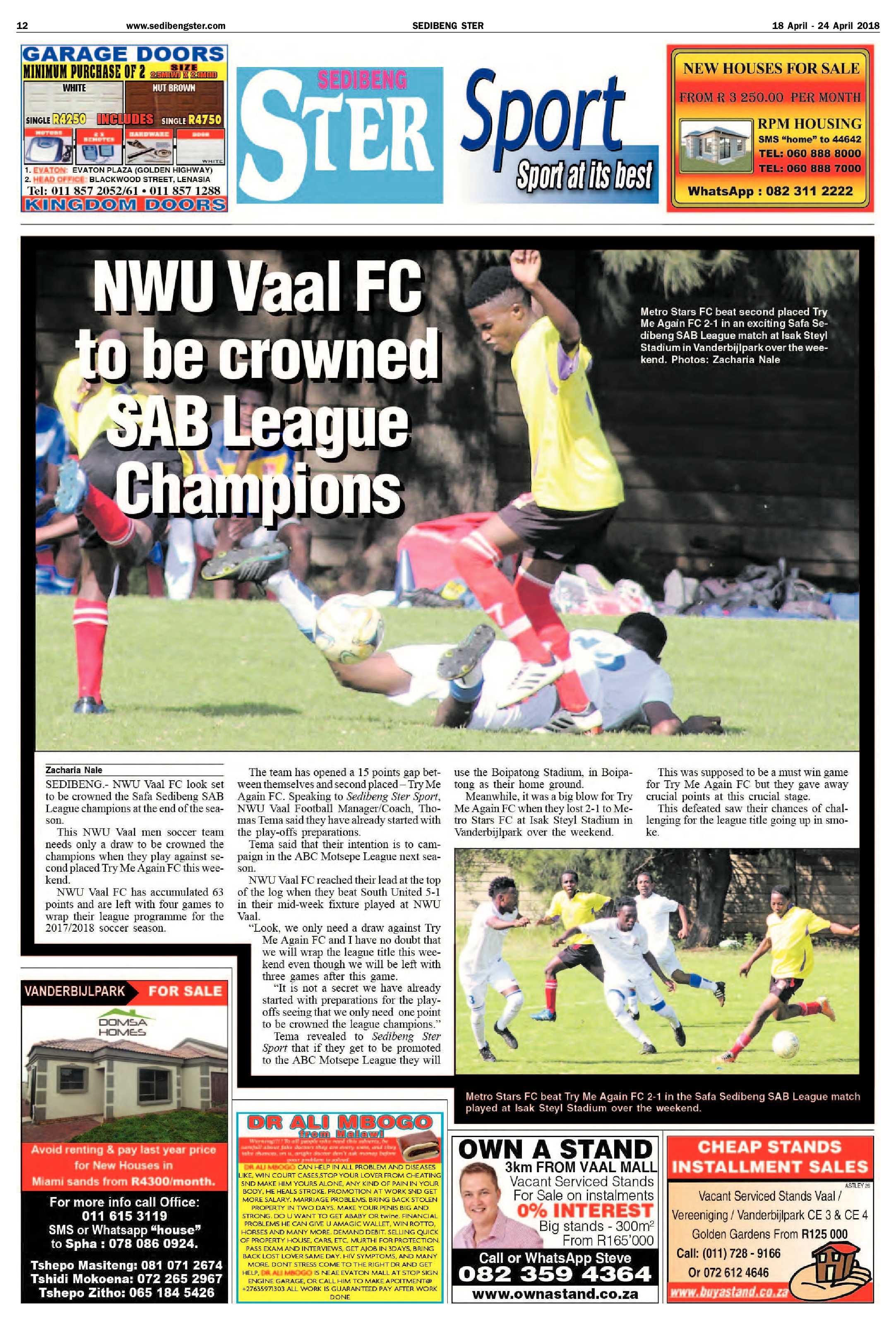 Sedibeng Ster 18 – 24 April 2018 page 12
