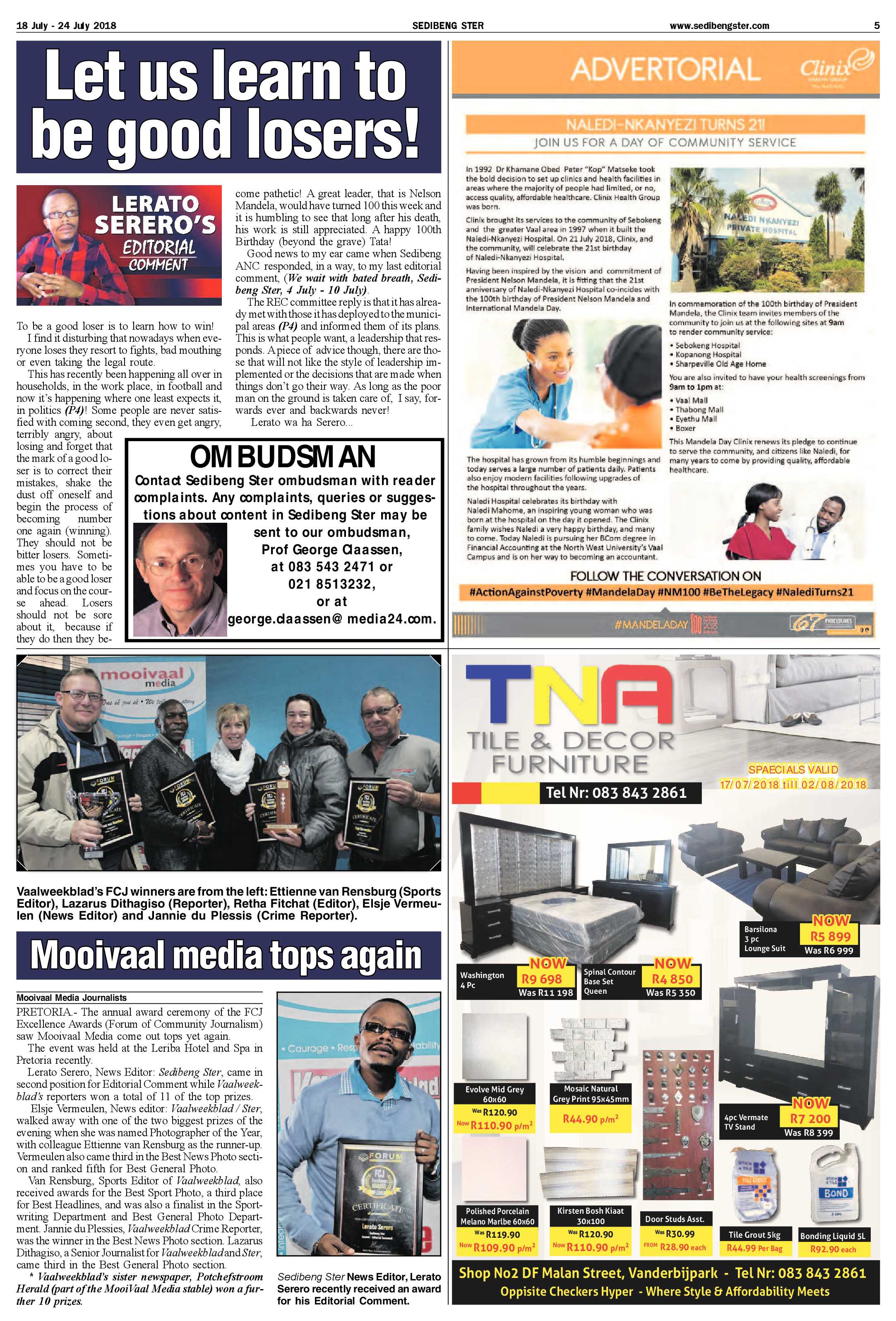 Sedibeng Ster 18 – 24 July 2018 page 5