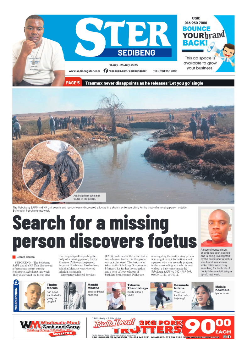 Sedibeng Ster 18 July – 24 July, 2024 page 1