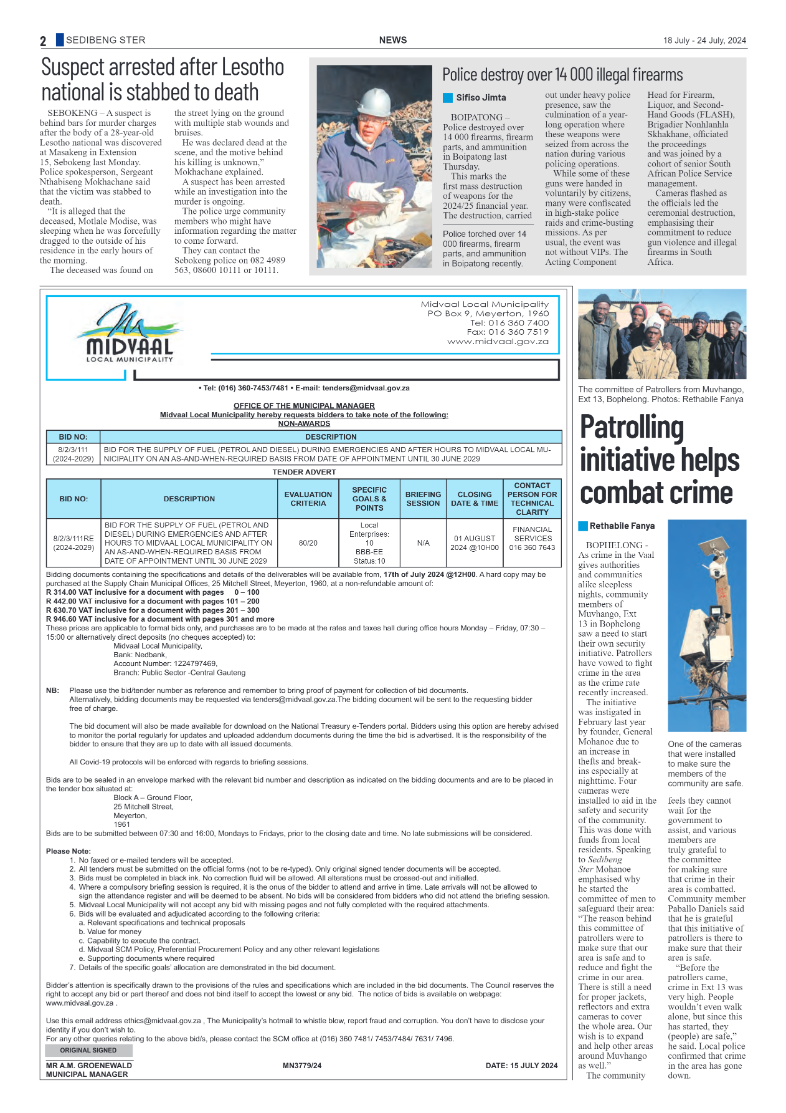 Sedibeng Ster 18 July – 24 July, 2024 page 2