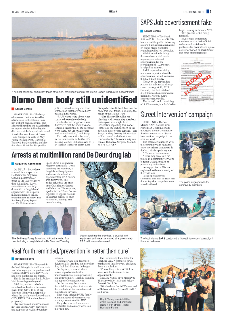 Sedibeng Ster 18 July – 24 July, 2024 page 3