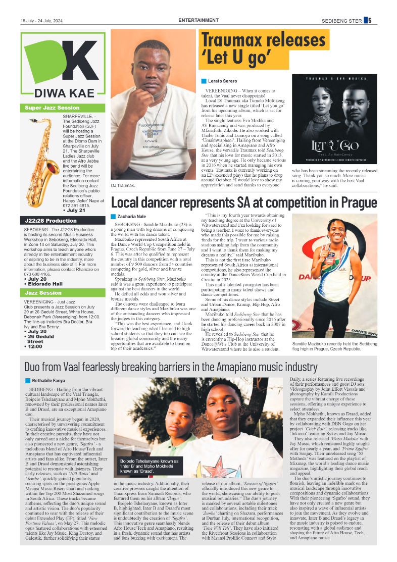 Sedibeng Ster 18 July – 24 July, 2024 page 5