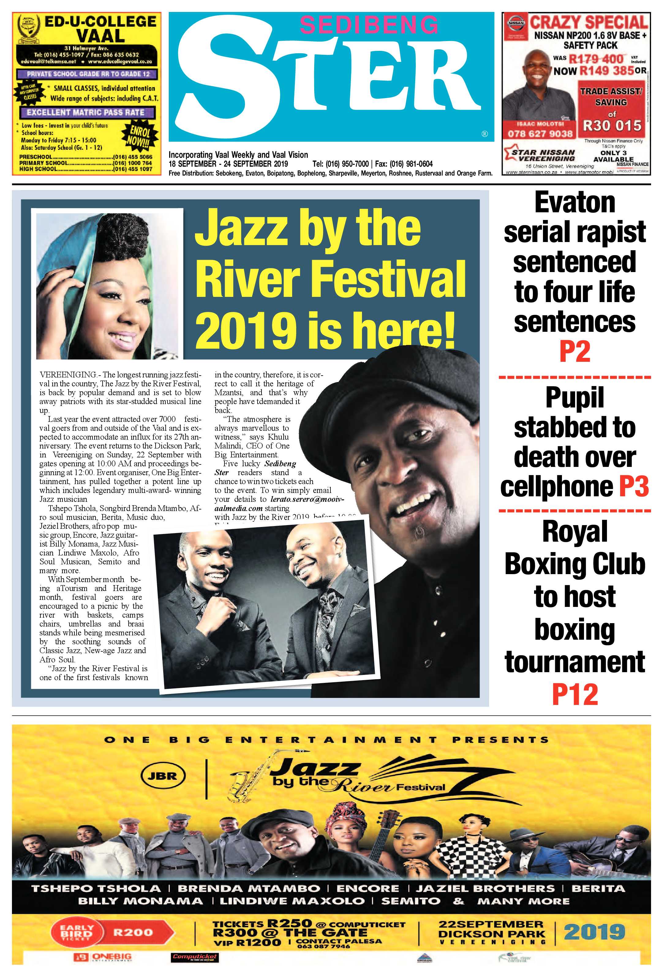 Sedibeng Ster 18 – 24 September 2019 page 1
