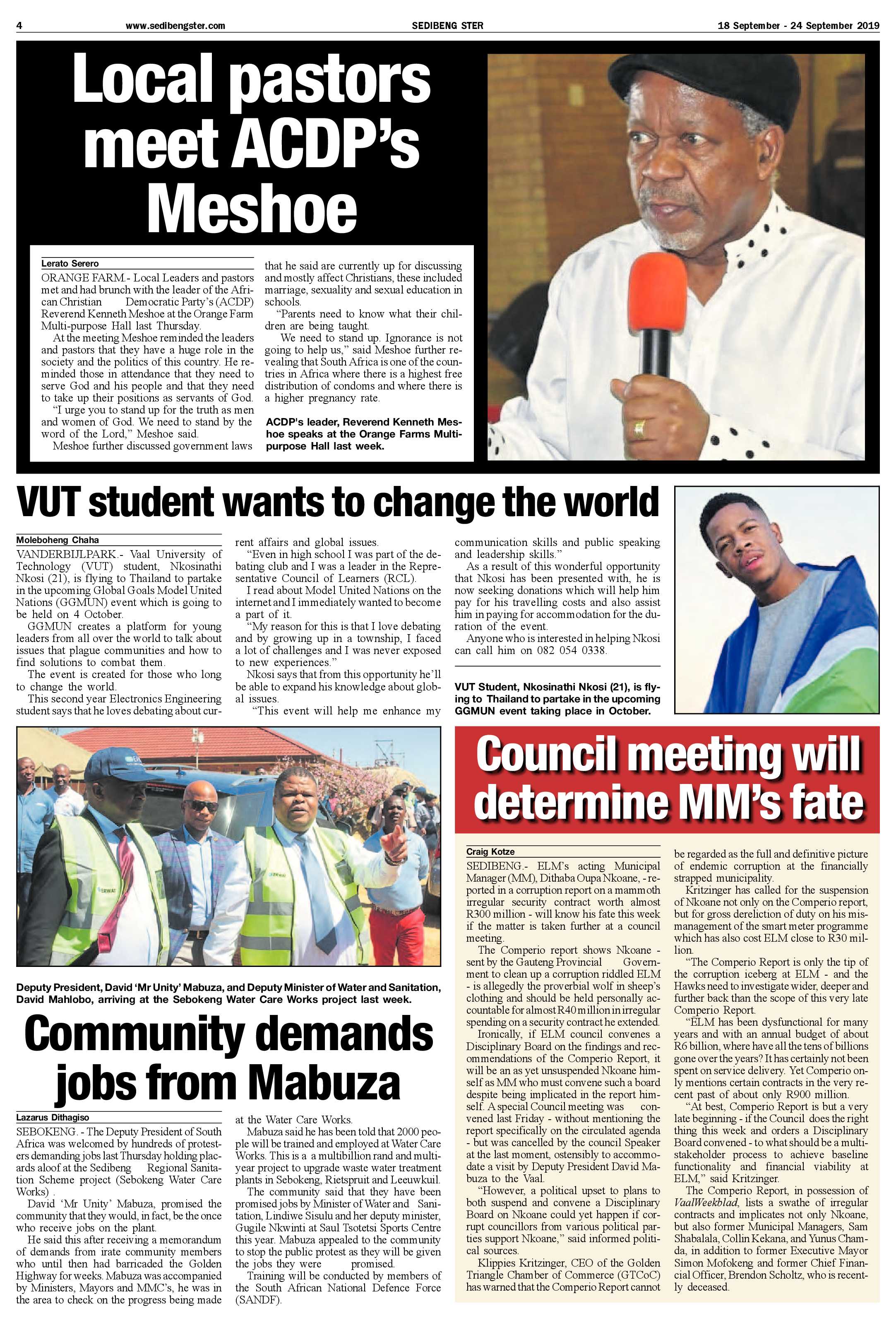 Sedibeng Ster 18 – 24 September 2019 page 4