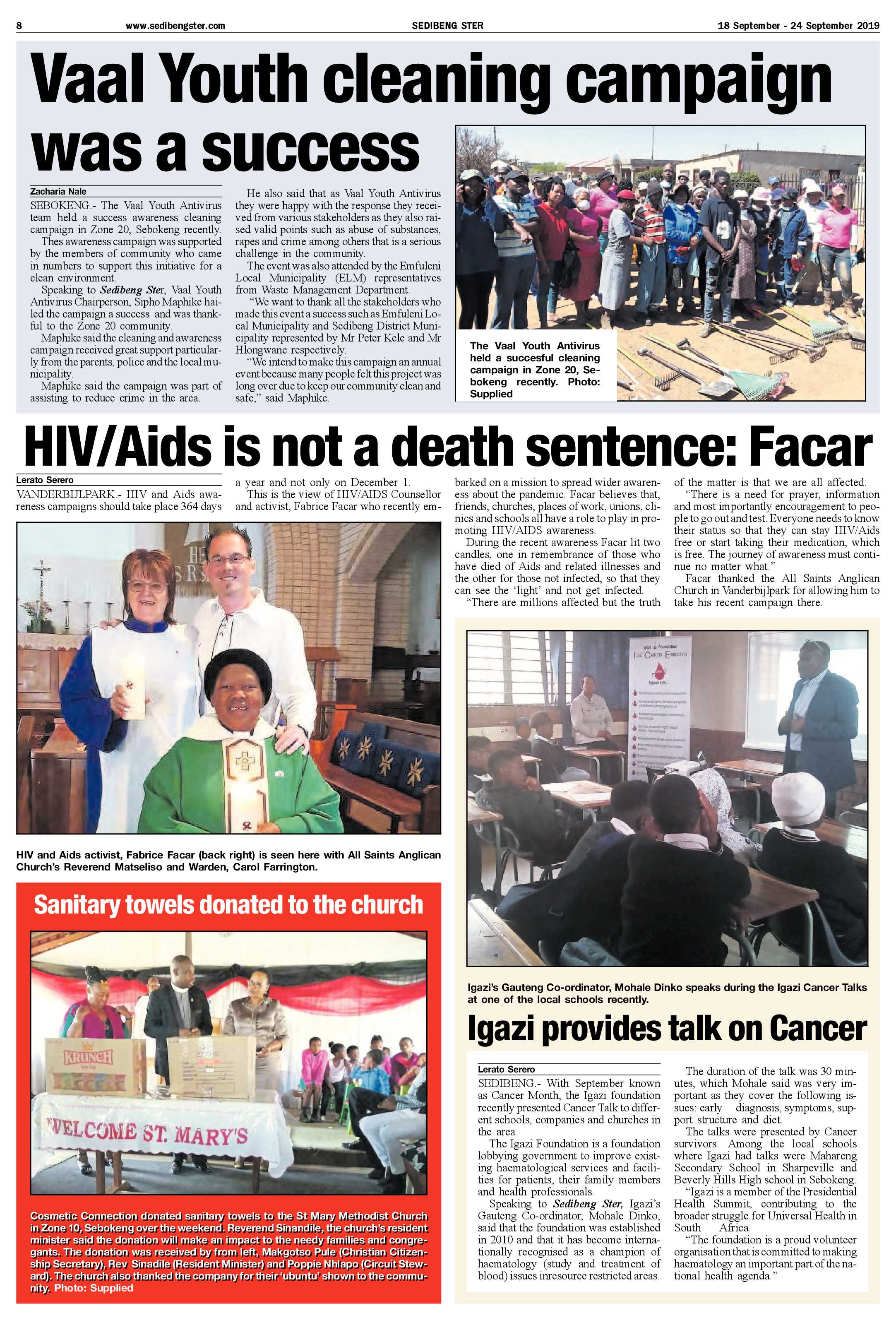 Sedibeng Ster 18 – 24 September 2019 page 8