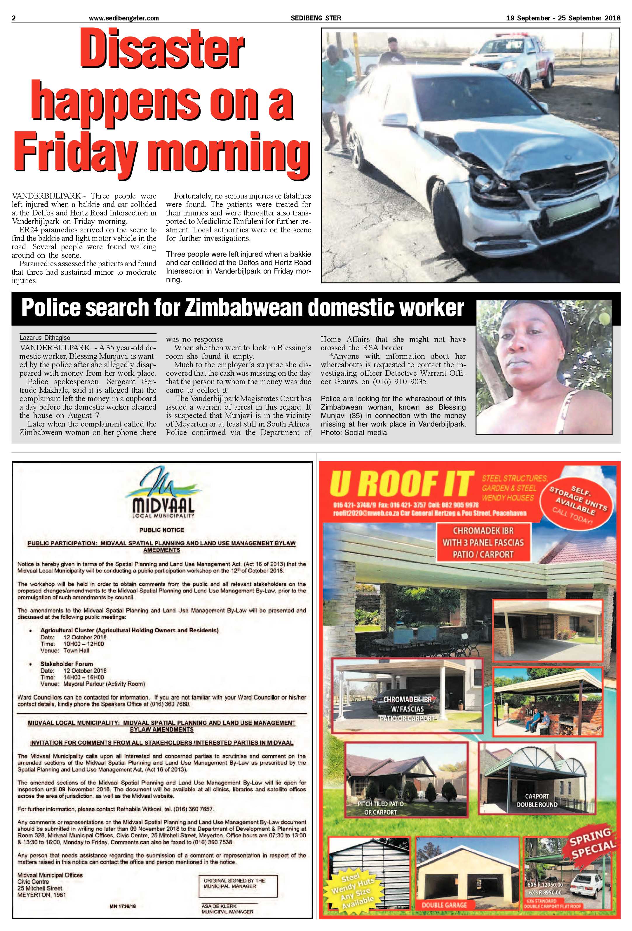 Sedibeng Ster 19 – 24 September 2018 page 2