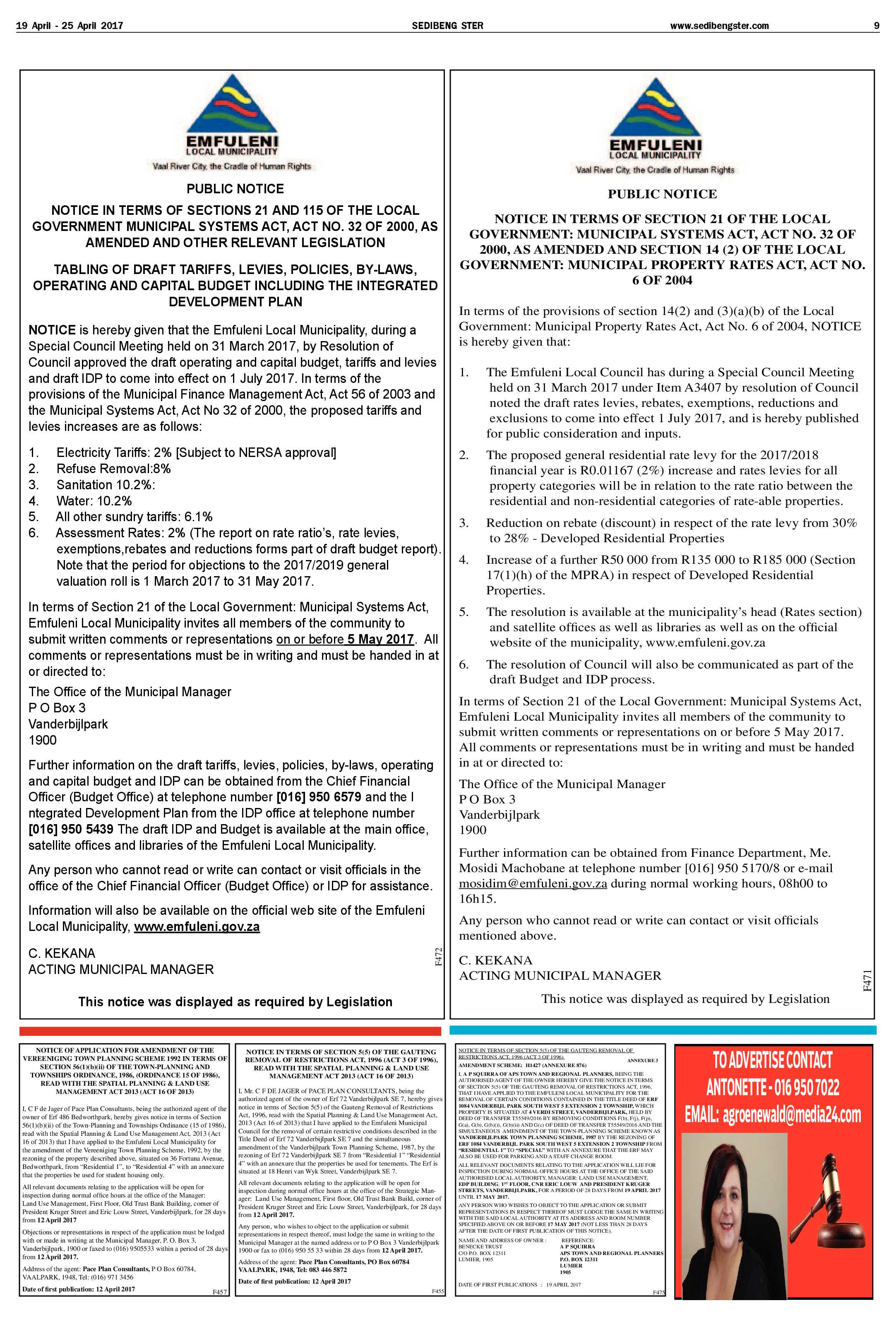 Sedibeng Ster 19 – 25 April 2017 page 9